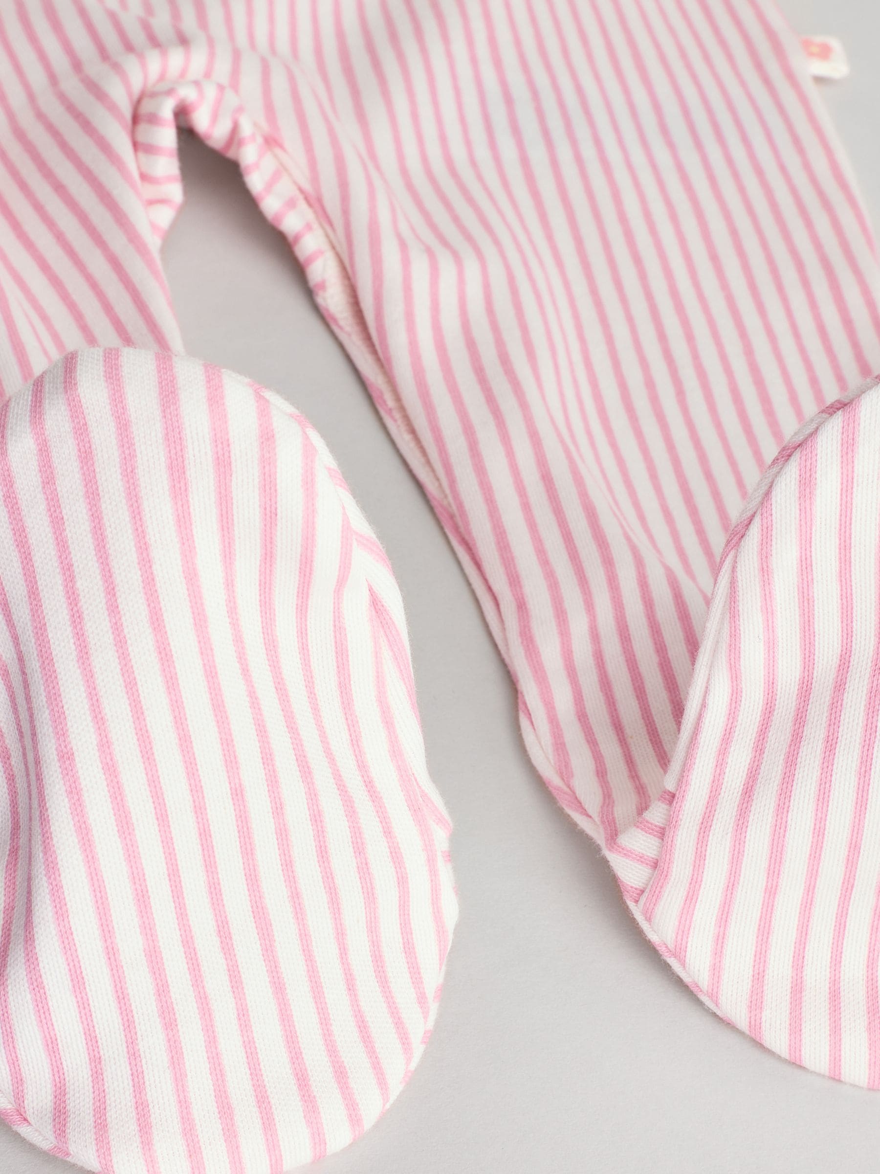 Pink Baby Collar 100% Cotton Sleepsuits 3 Pack