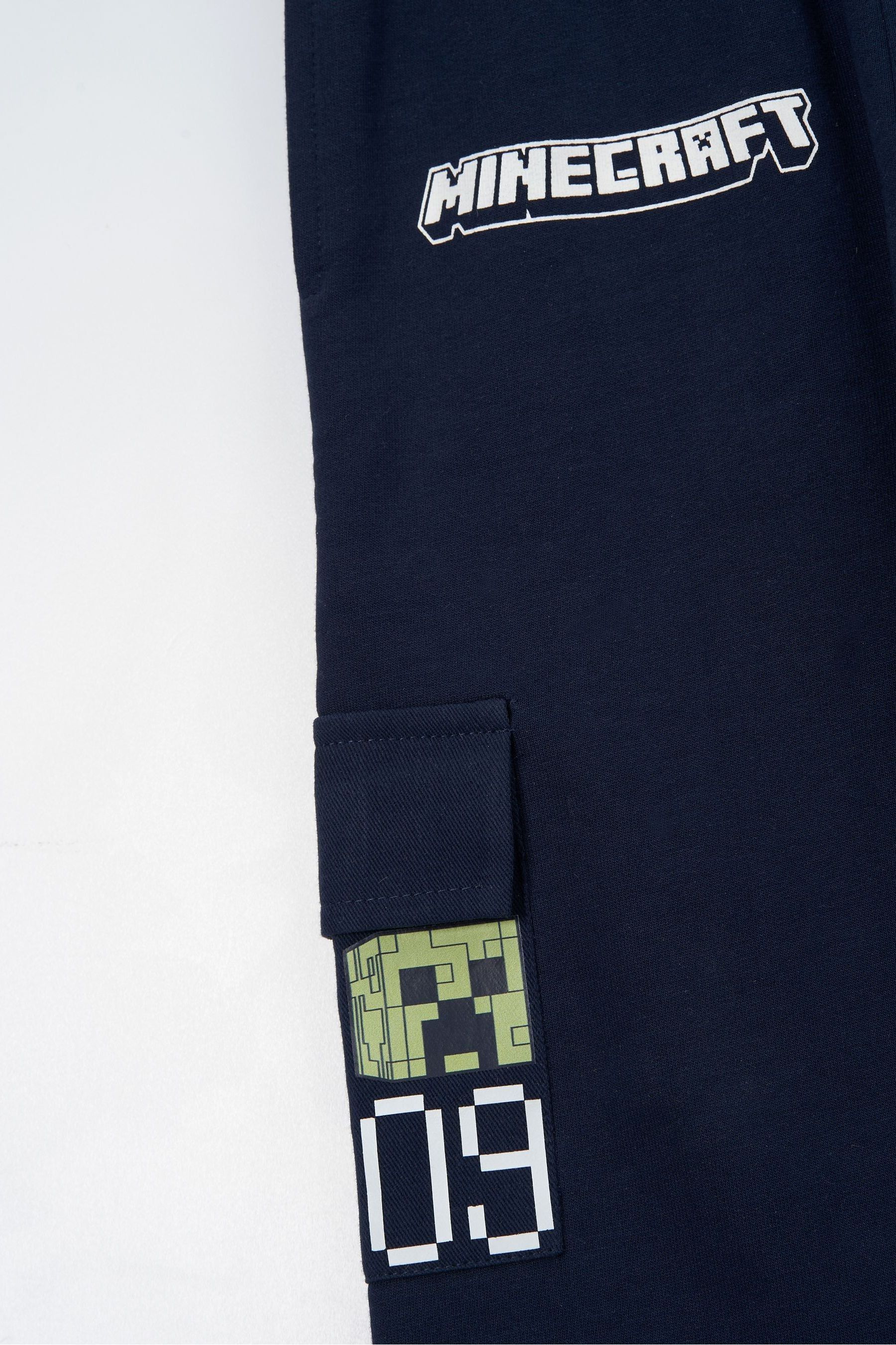 Angel & Rocket Blue Minecraft Woven Pocket Cargo 100% Cotton Joggers