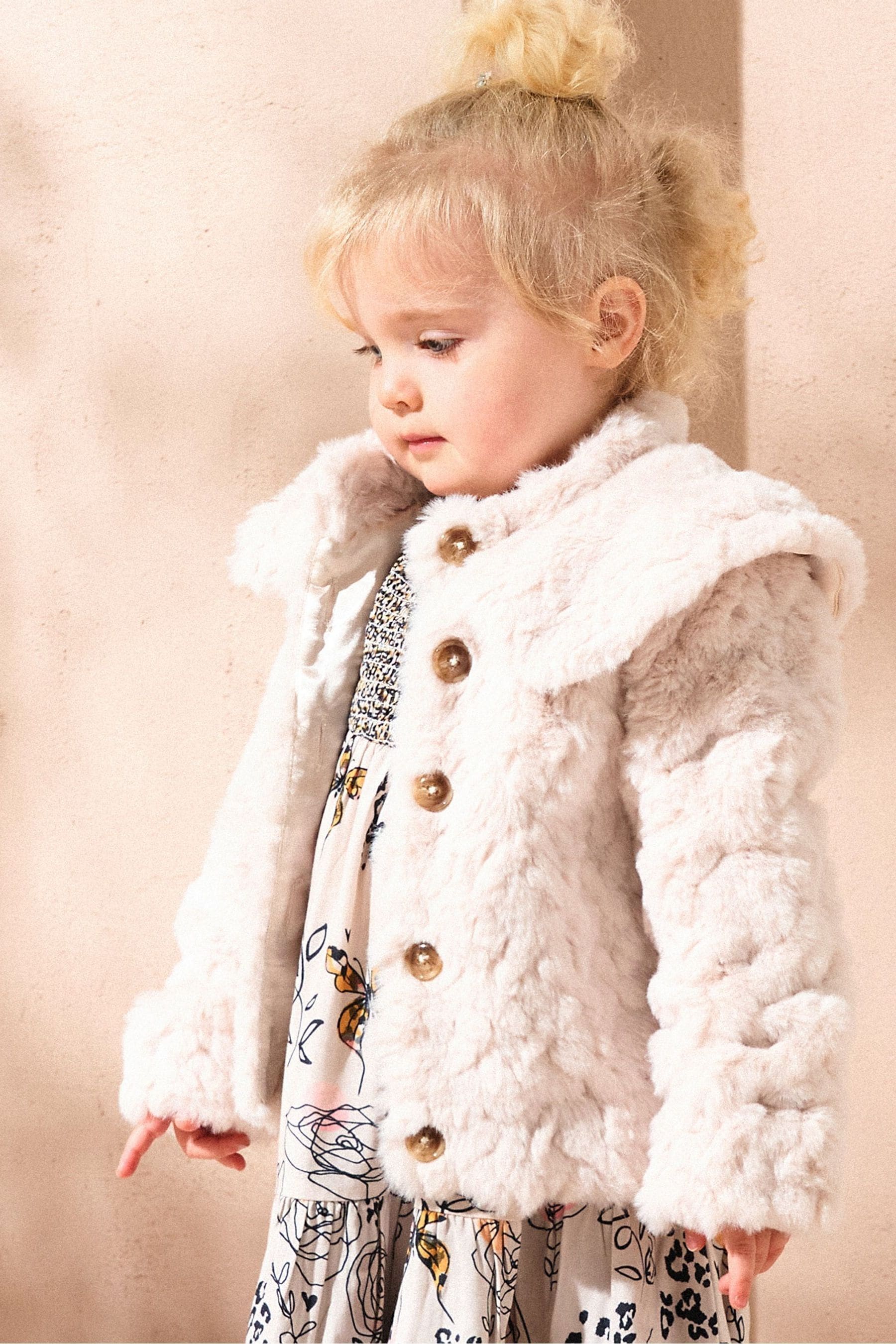 Angel & Rocket Natural Cecile Faux Fur Jacket