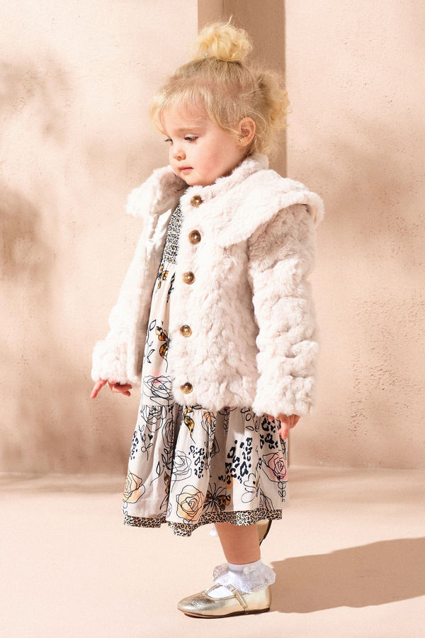 Angel & Rocket Natural Cecile Faux Fur Jacket