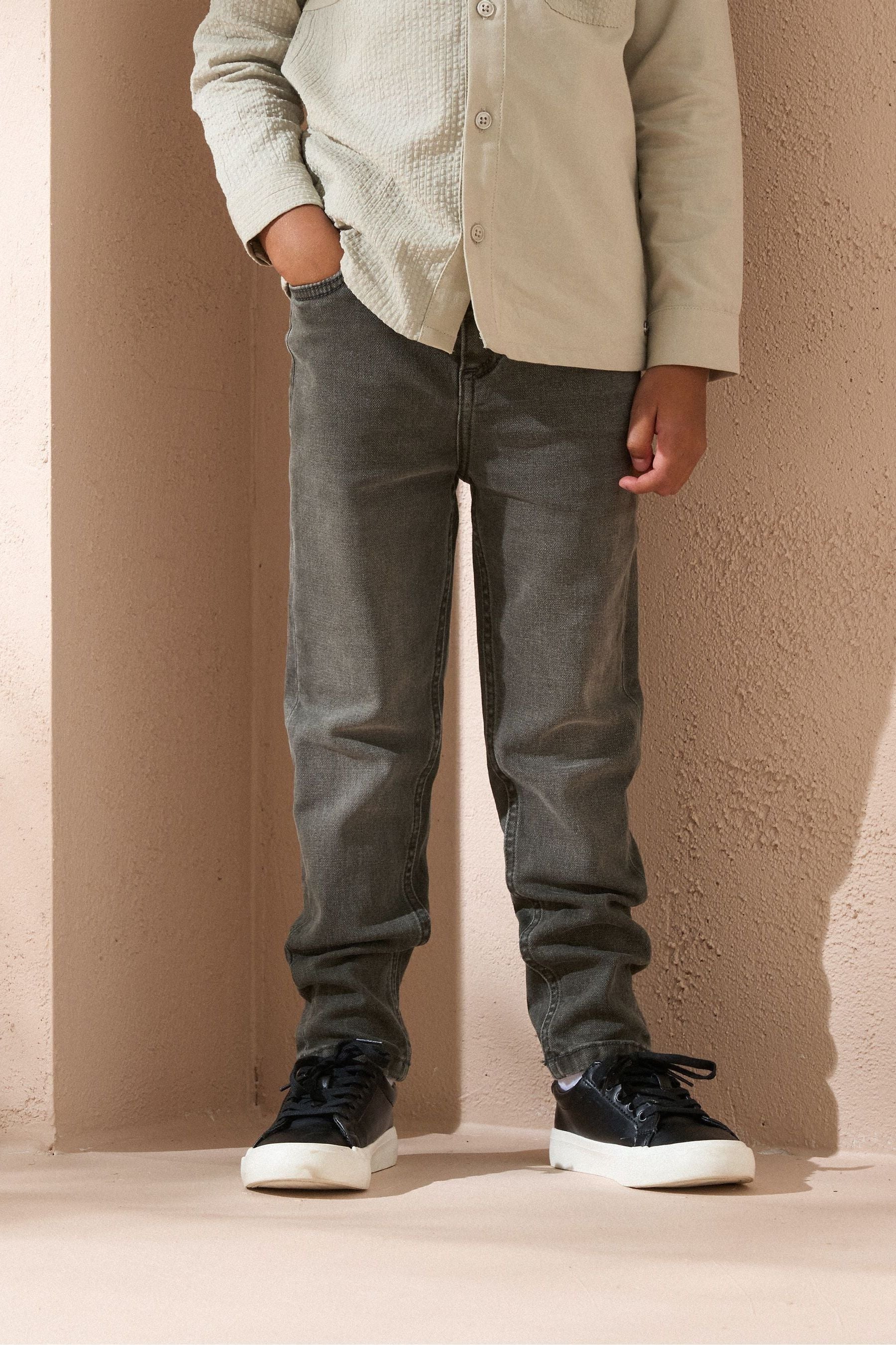 Angel & Rocket Grey Eddie Smart 5 Pocket Jeans