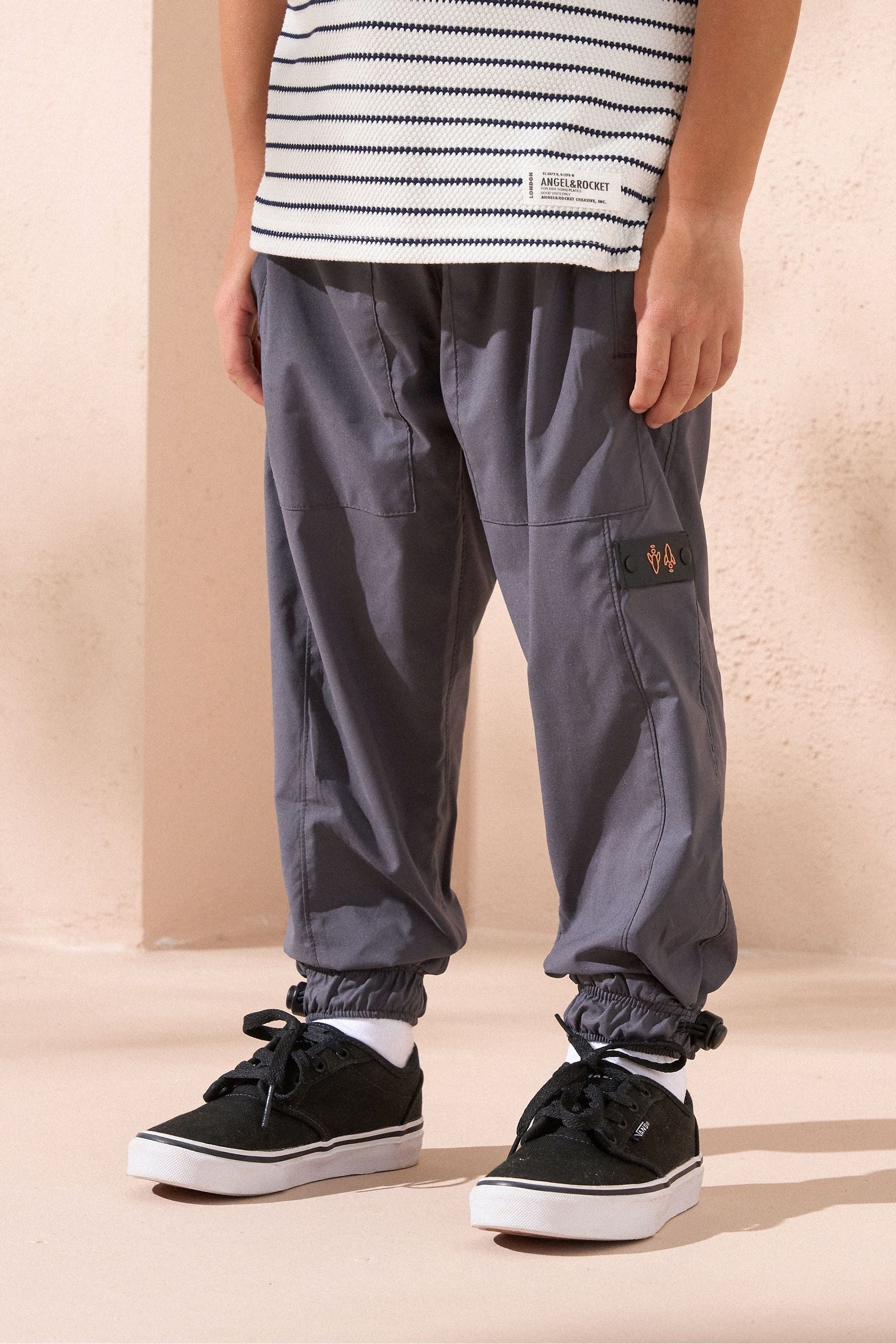 Angel & Rocket Grey Clay Stretch Woven Joggers