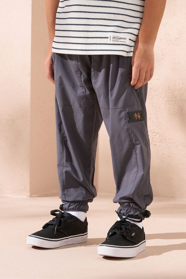 Grey Angel & Rocket Clay Stretch Woven Joggers