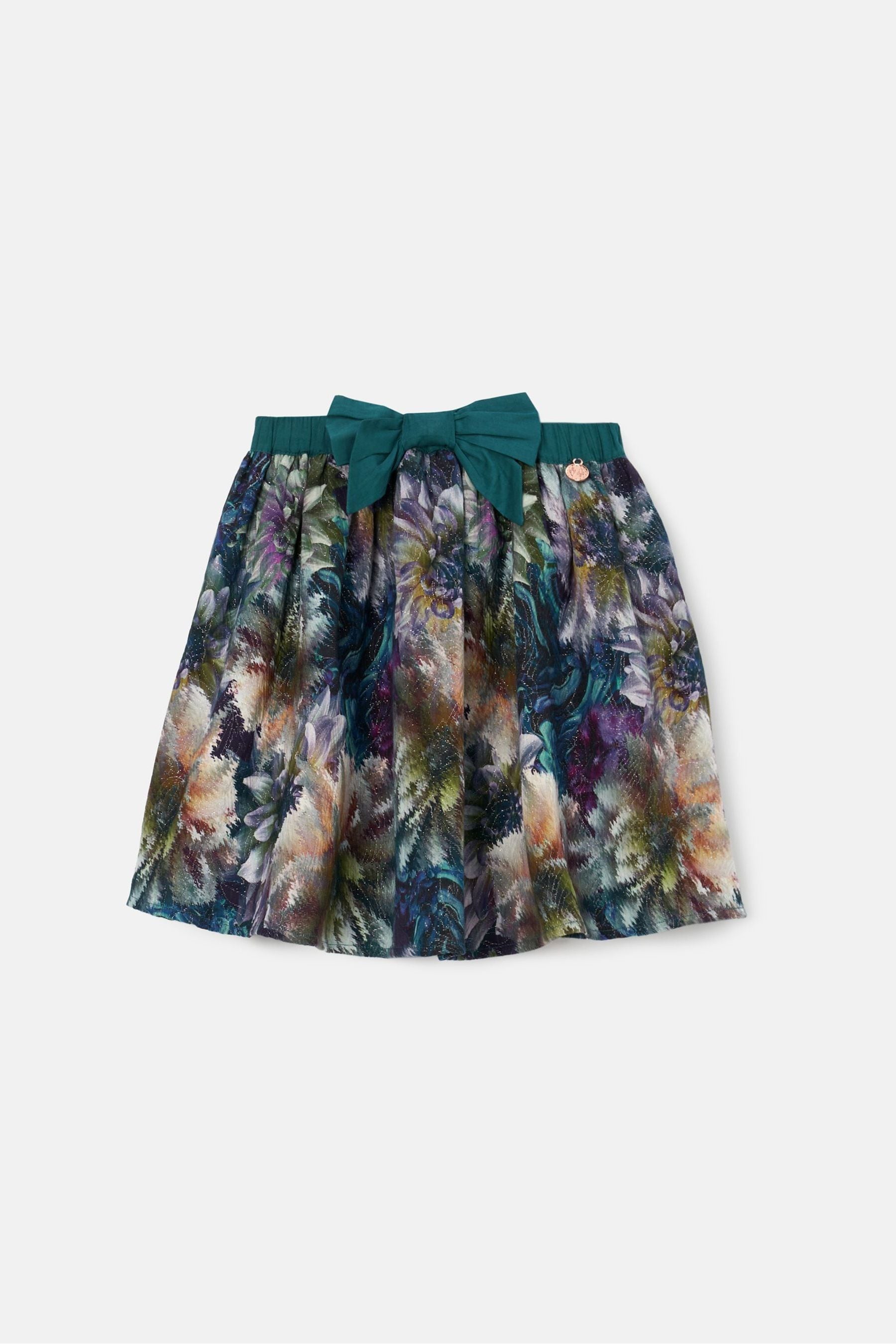 Blue Angel & Rocket Mirielle Multi Jacquard Print 100% Cotton Skirt