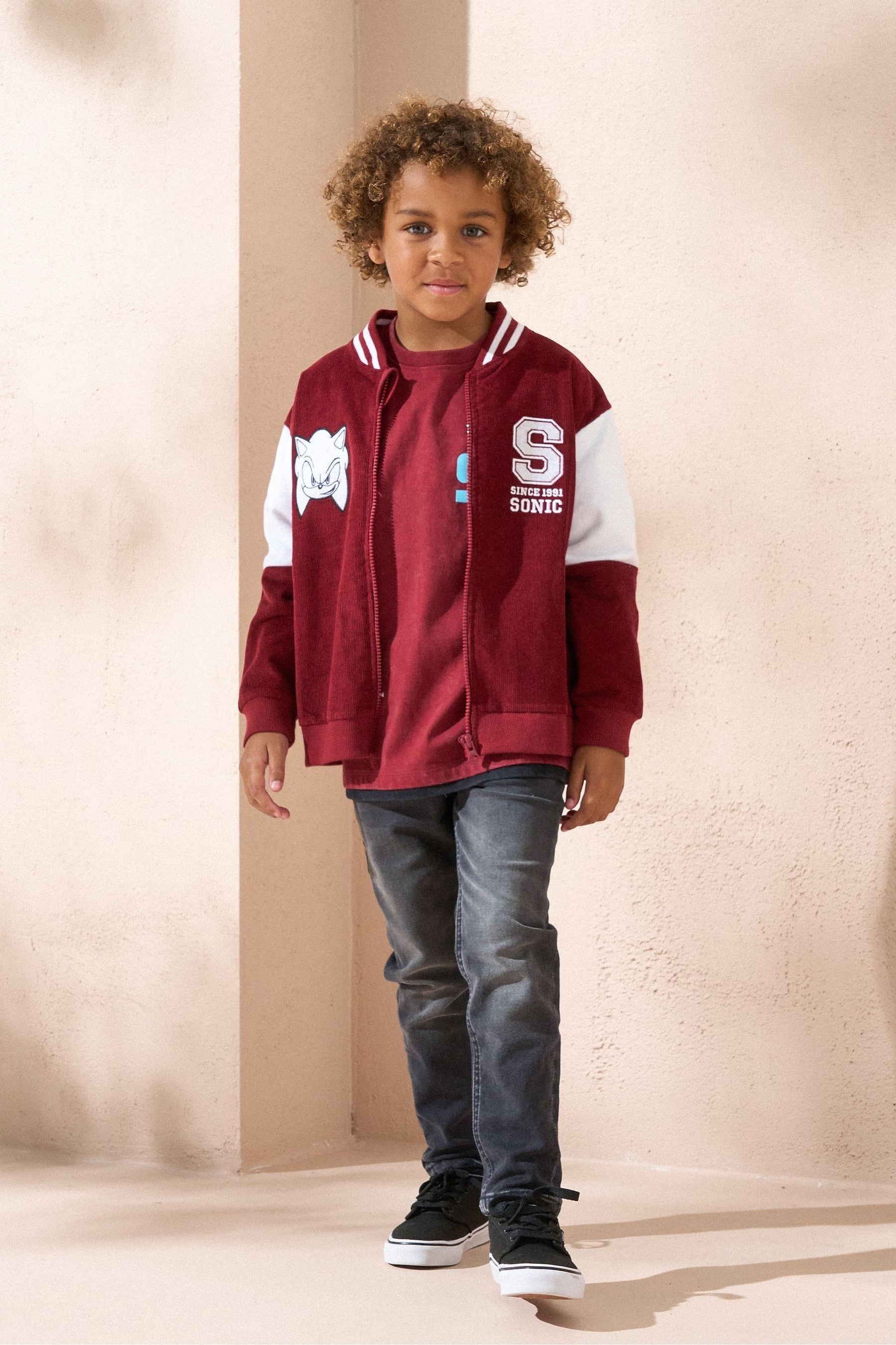 Angel & Rocket Red Sonic Cord Preppy Zip Through 100% Cotton Jacket