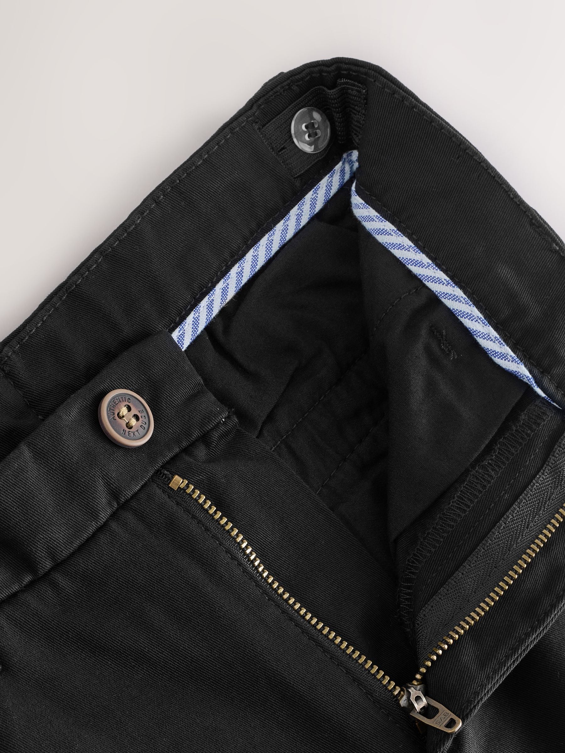 Black Wide Fit Stretch Chino Trousers (3-17yrs)