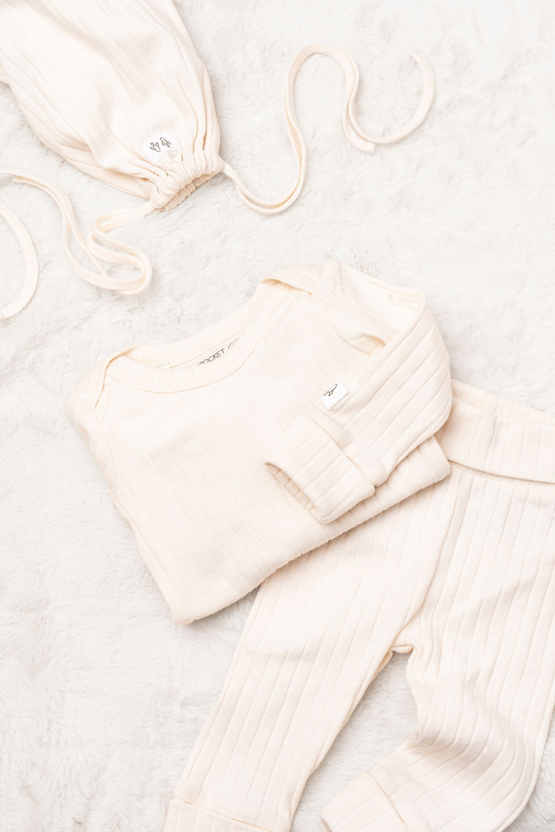 Angel & Rocket Natural Marlowe Organic Cotton Rib Set