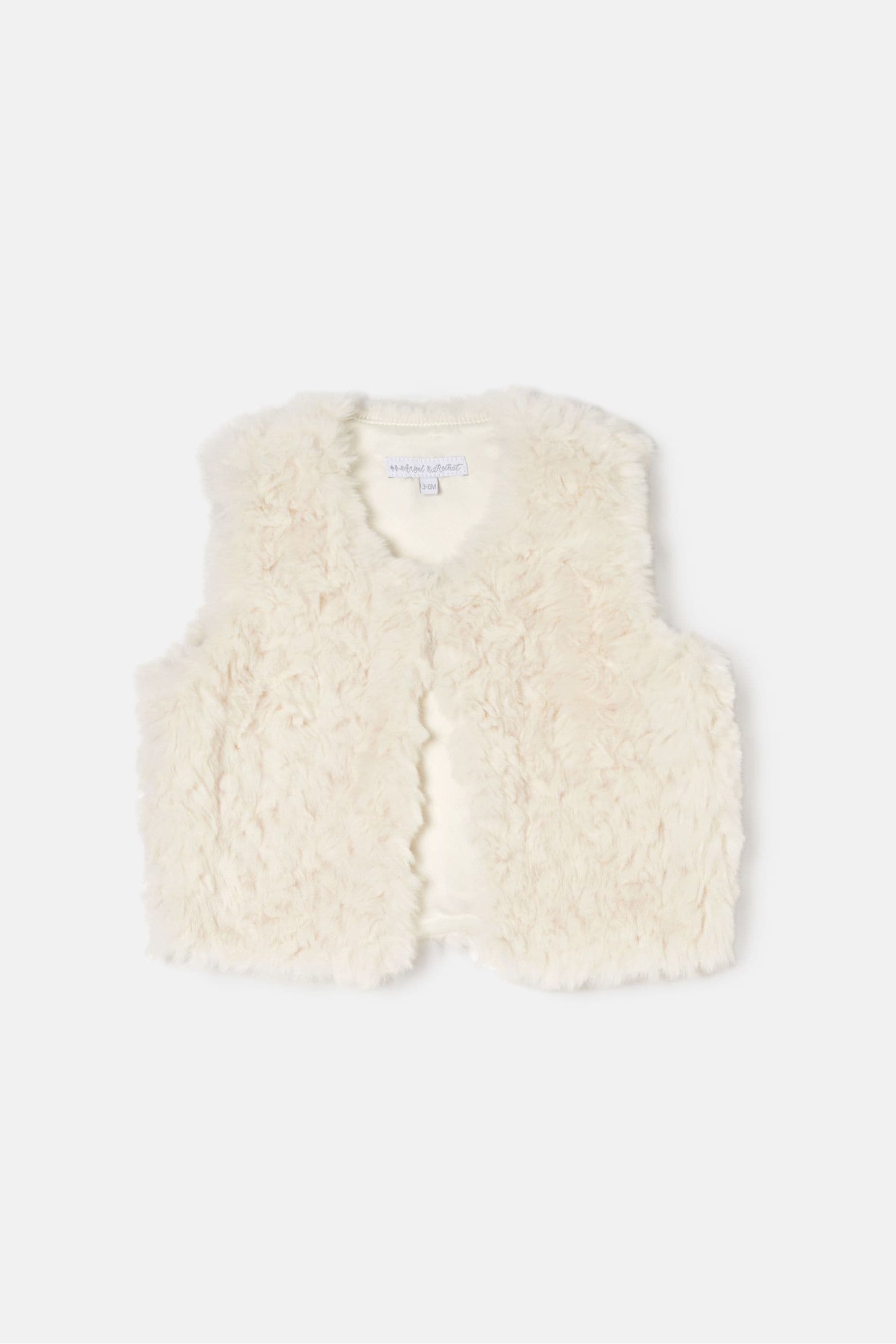 Angel & Rocket Cream Cici Faux Fur Gilet