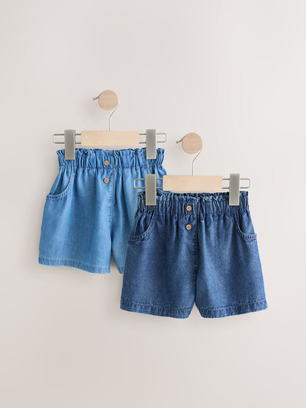 Blue Denim Shorts 2 Pack (3mths-7yrs)