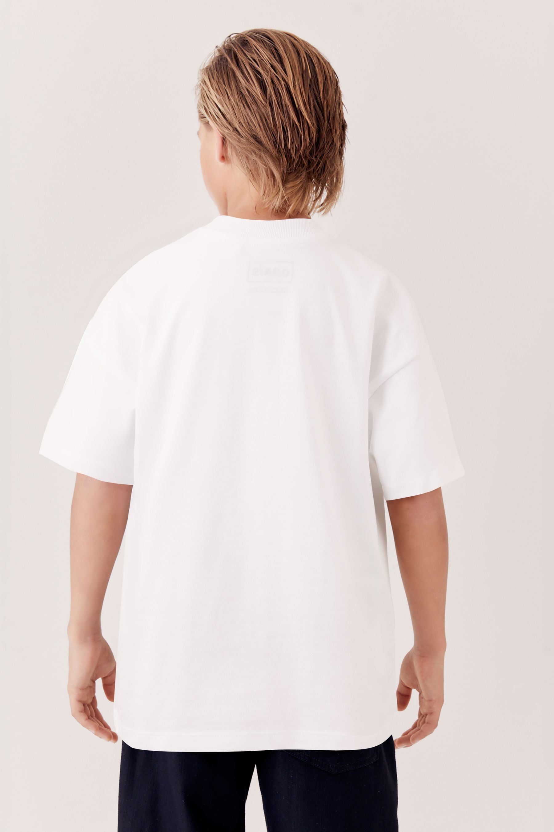 White Oasis Band 100% Cotton T-Shirt (3-16yrs)