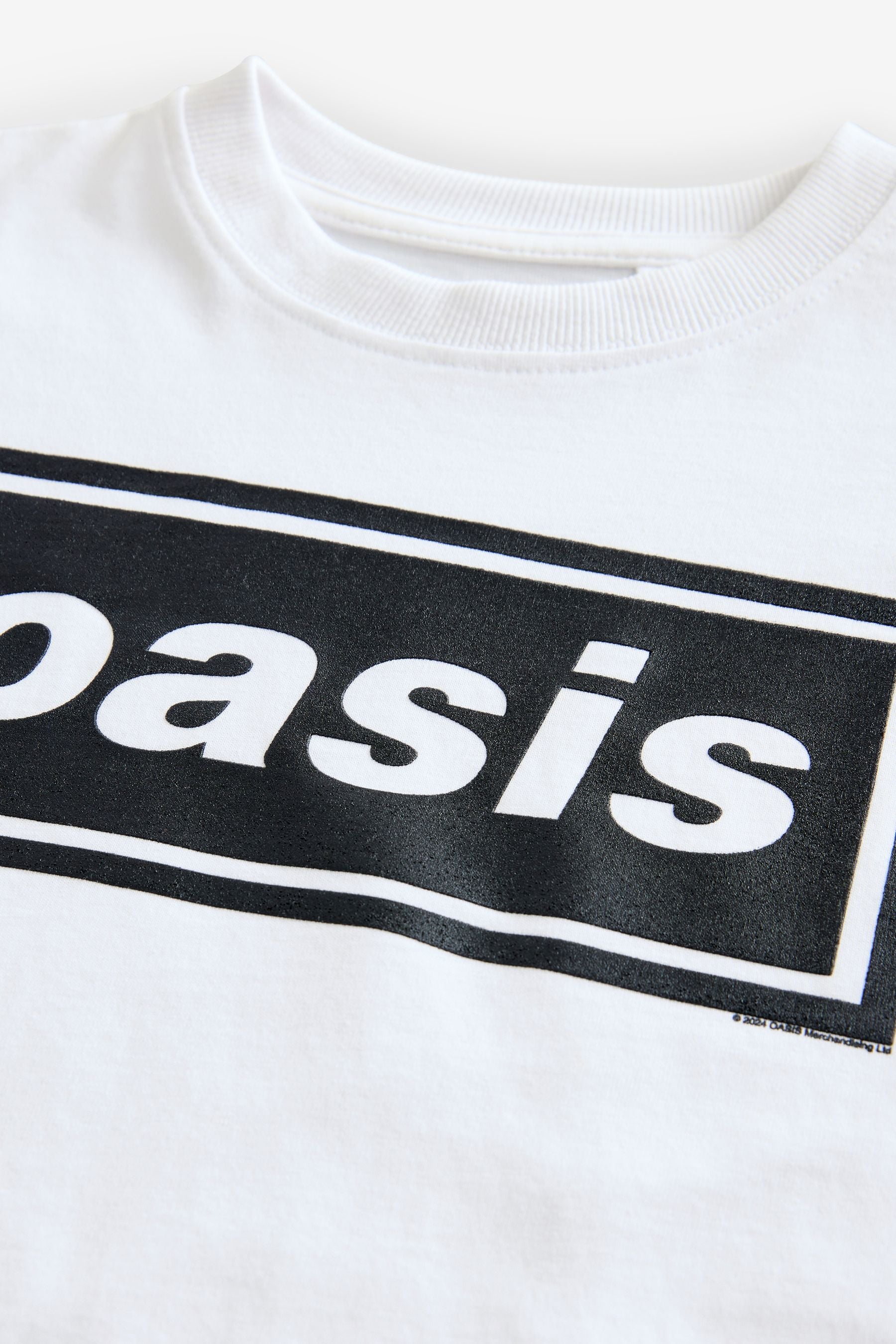 White Oasis Band 100% Cotton T-Shirt (3-16yrs)