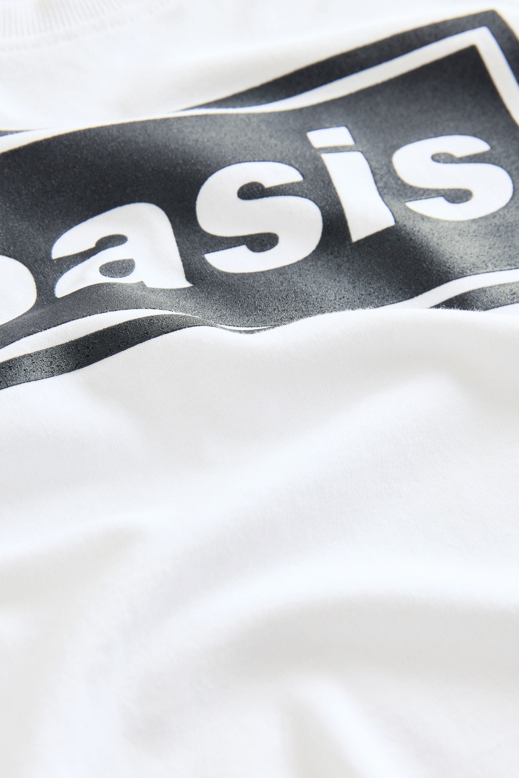 White Oasis Band 100% Cotton T-Shirt (3-16yrs)