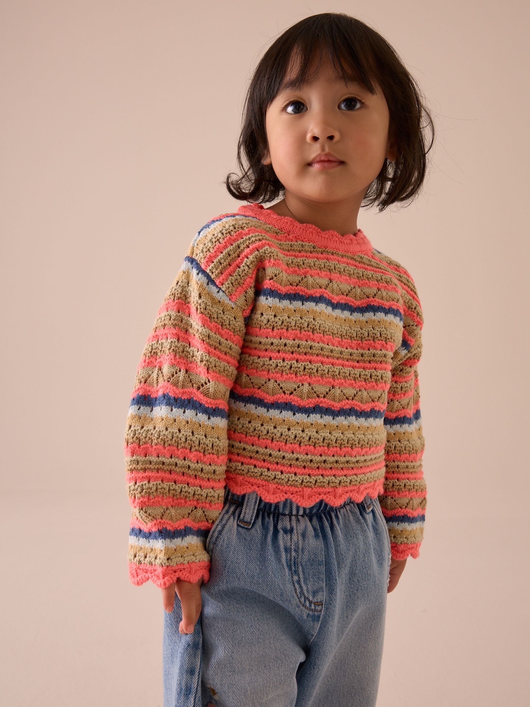 Multi Stitch Jumper (3mths-7yrs)