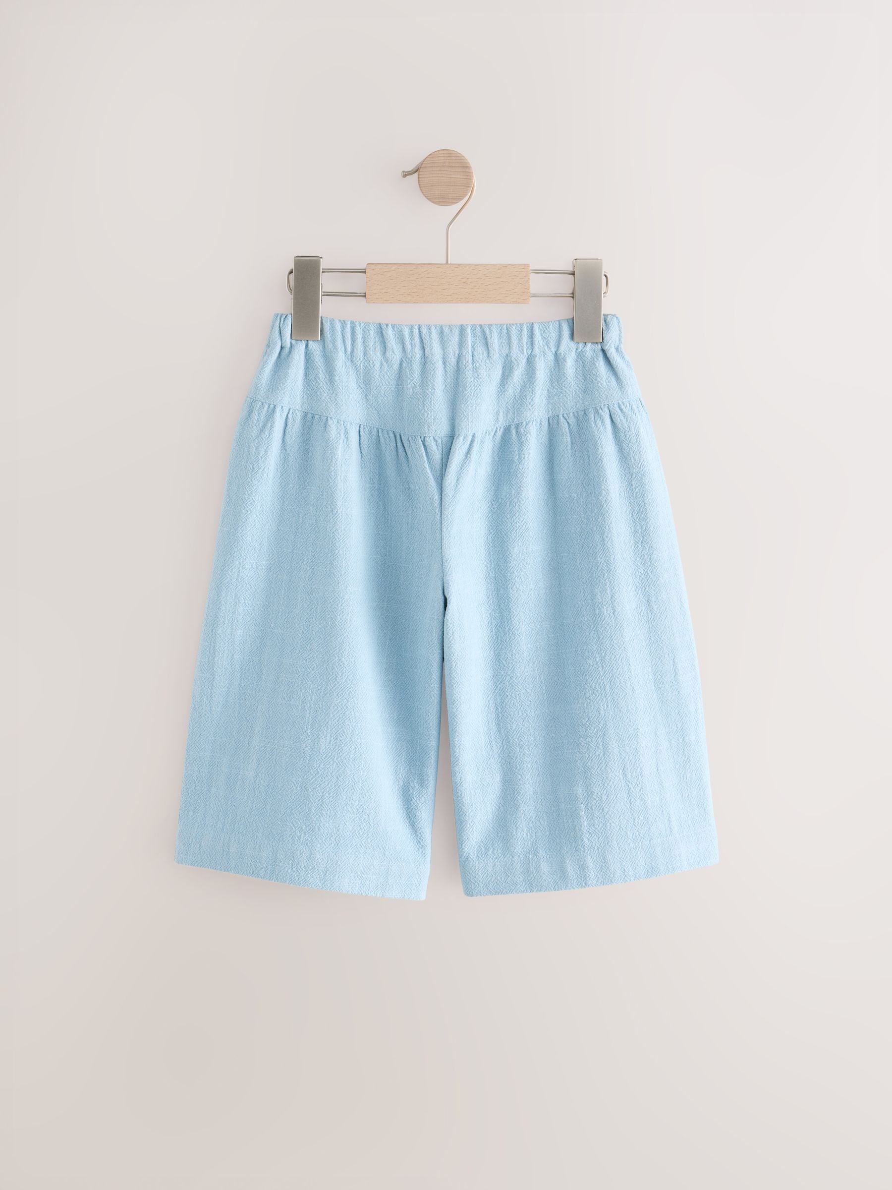 Blue Denim 100% Cotton Wide Leg Trousers (3mths-7yrs)