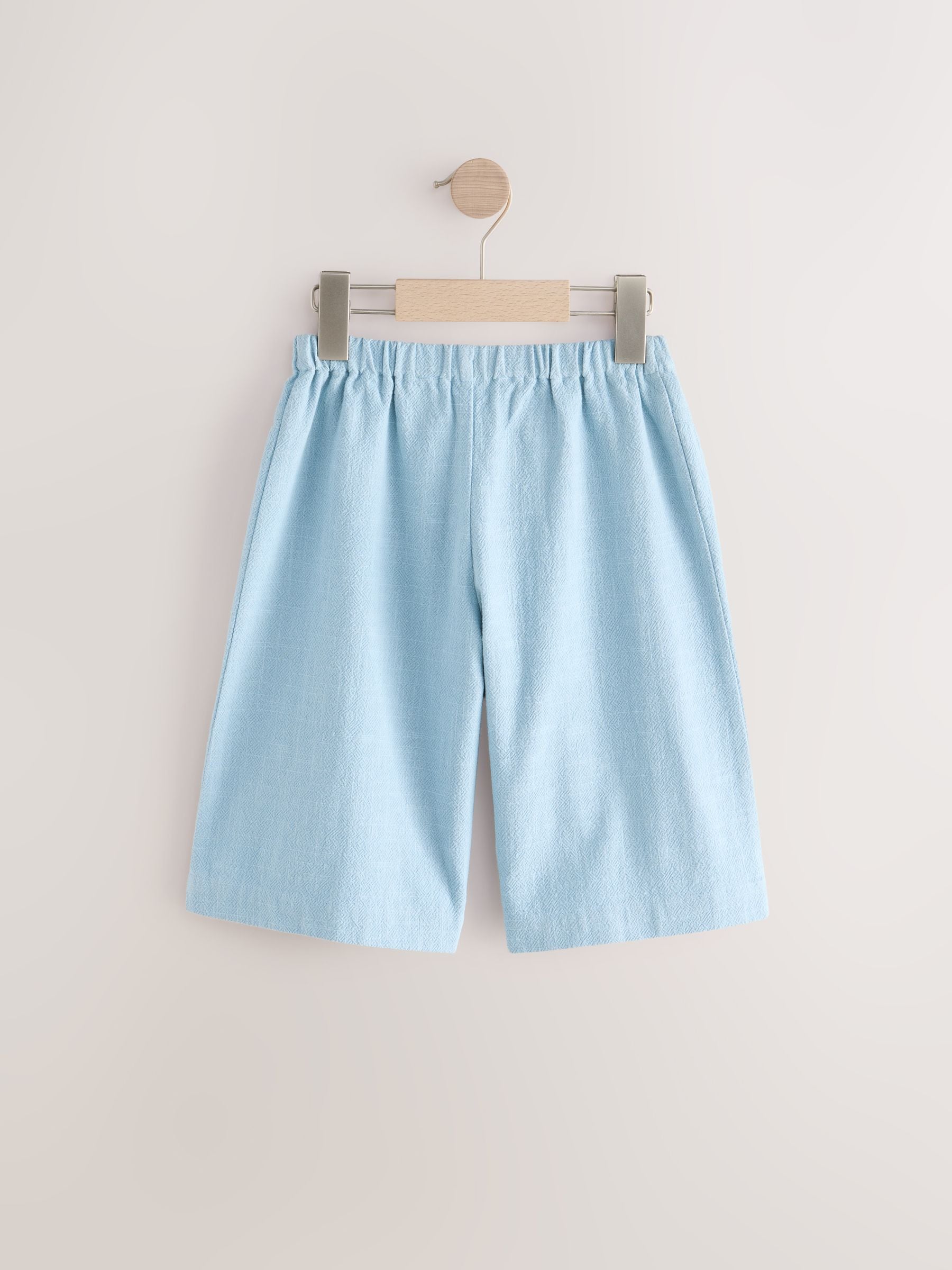 Blue Denim 100% Cotton Wide Leg Trousers (3mths-7yrs)