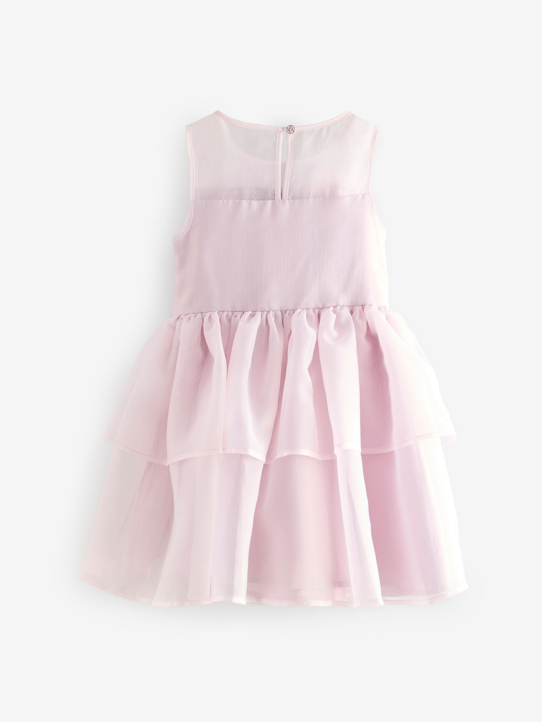 Baker by Ted Baker Pink Corsage Organza Occasion Dress