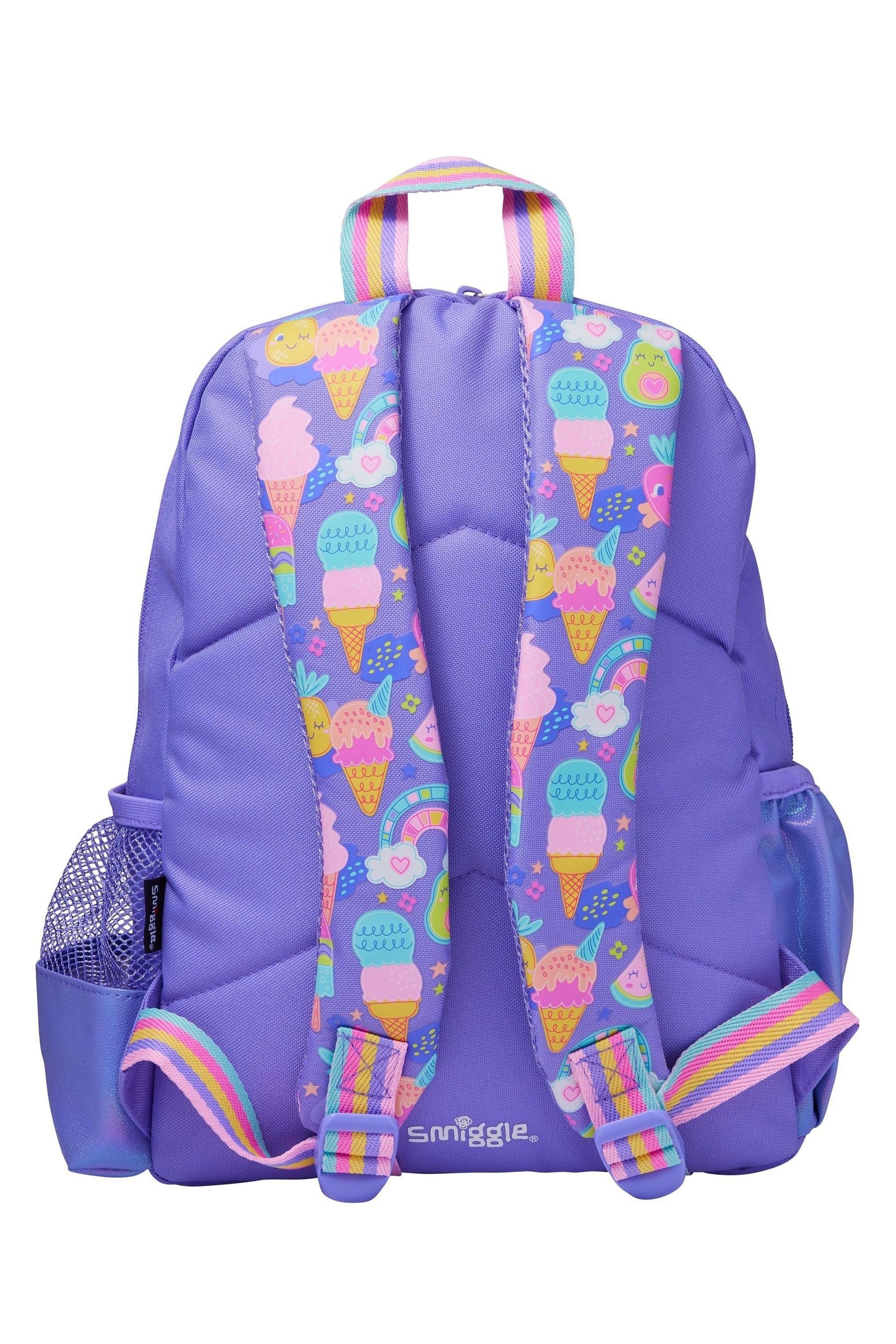 Smiggle Purple Junior Happy Tales Character Backpack