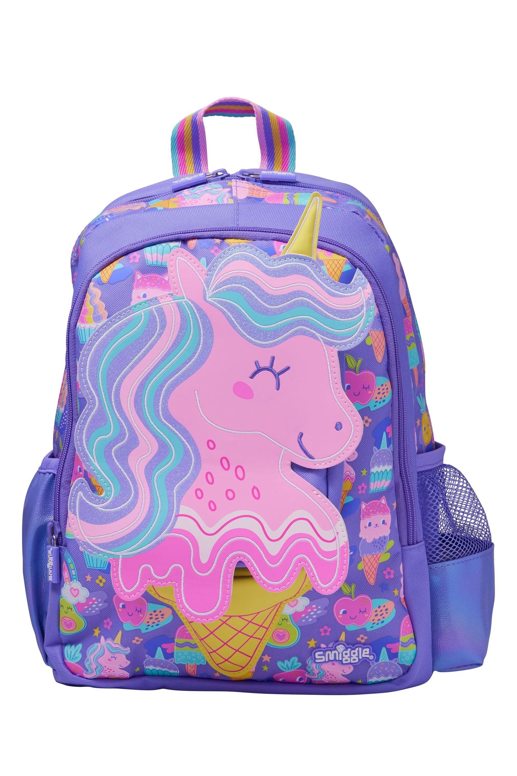 Smiggle Purple Junior Happy Tales Character Backpack