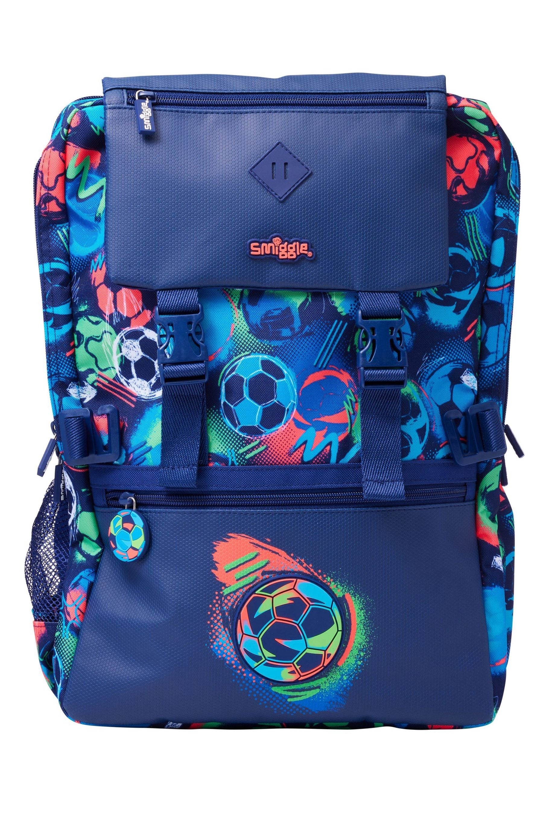 Smiggle Blue Limitless Attach Foldover Bag