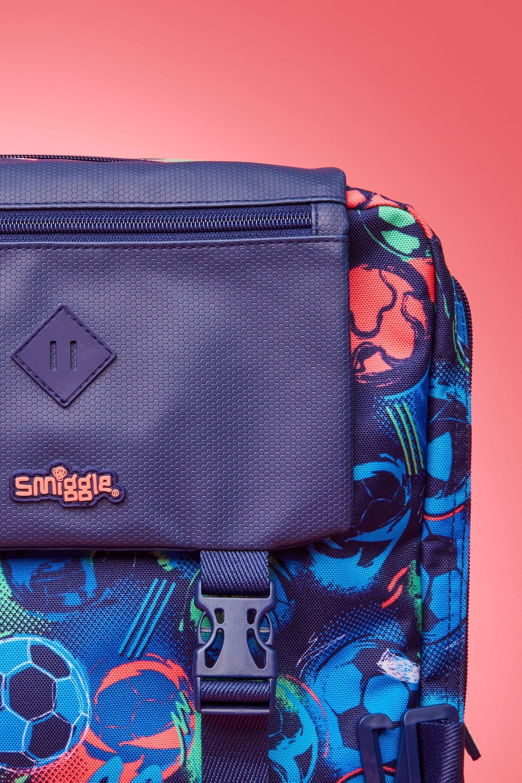 Smiggle Blue Limitless Attach Foldover Bag