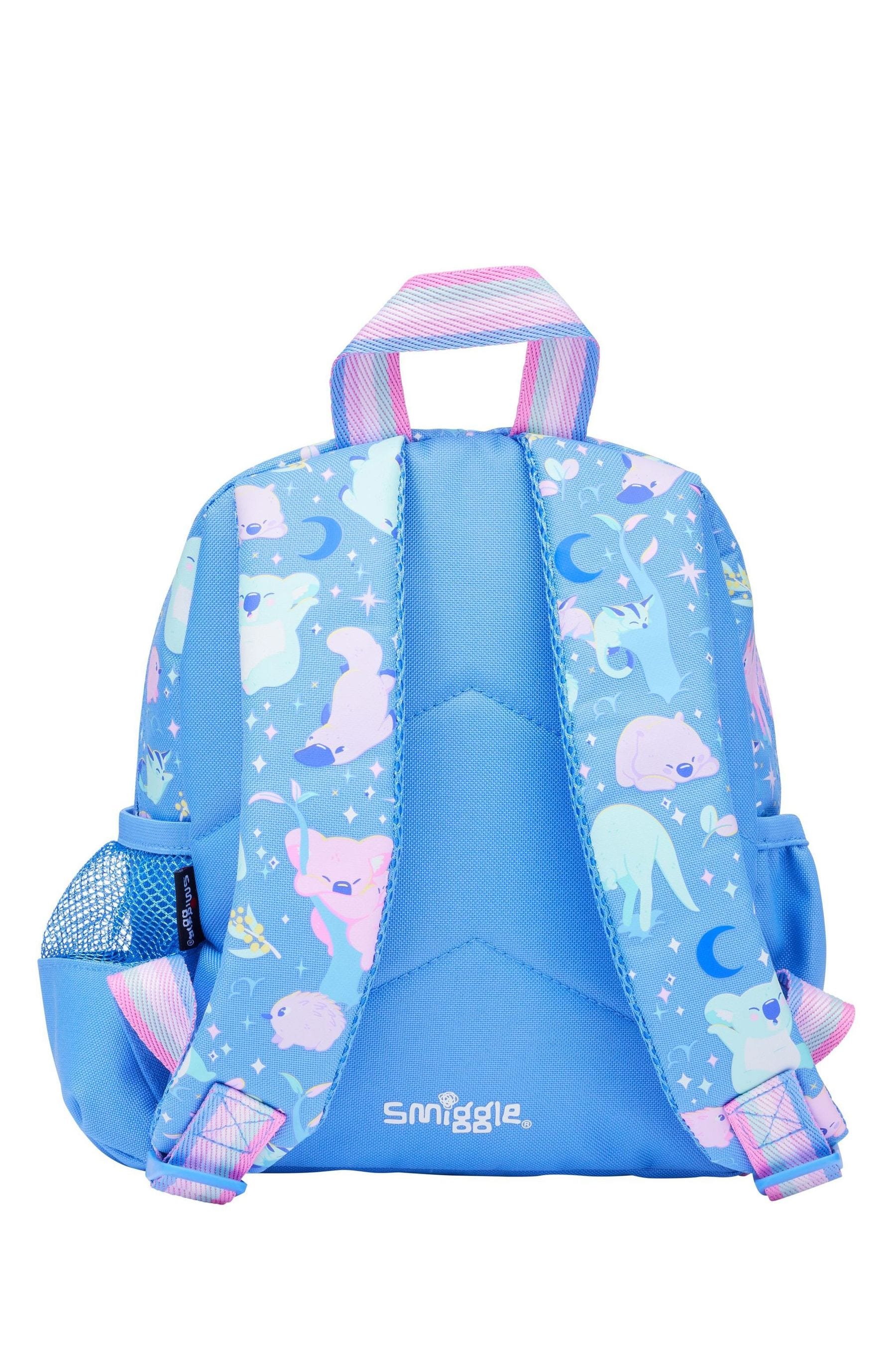 Smiggle Blue Big Dreams Teeny Tiny Backpack With Detachable Plush Toy