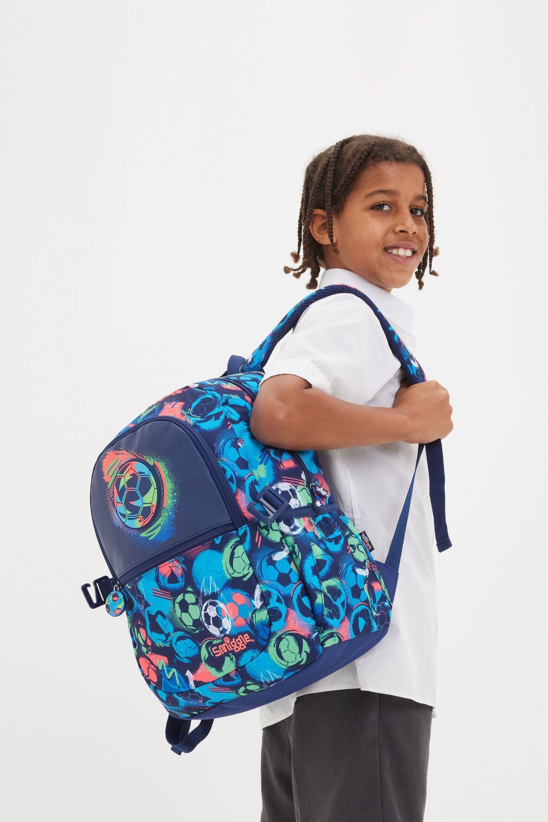 Smiggle Blue Limitless Classic Attach Backpack