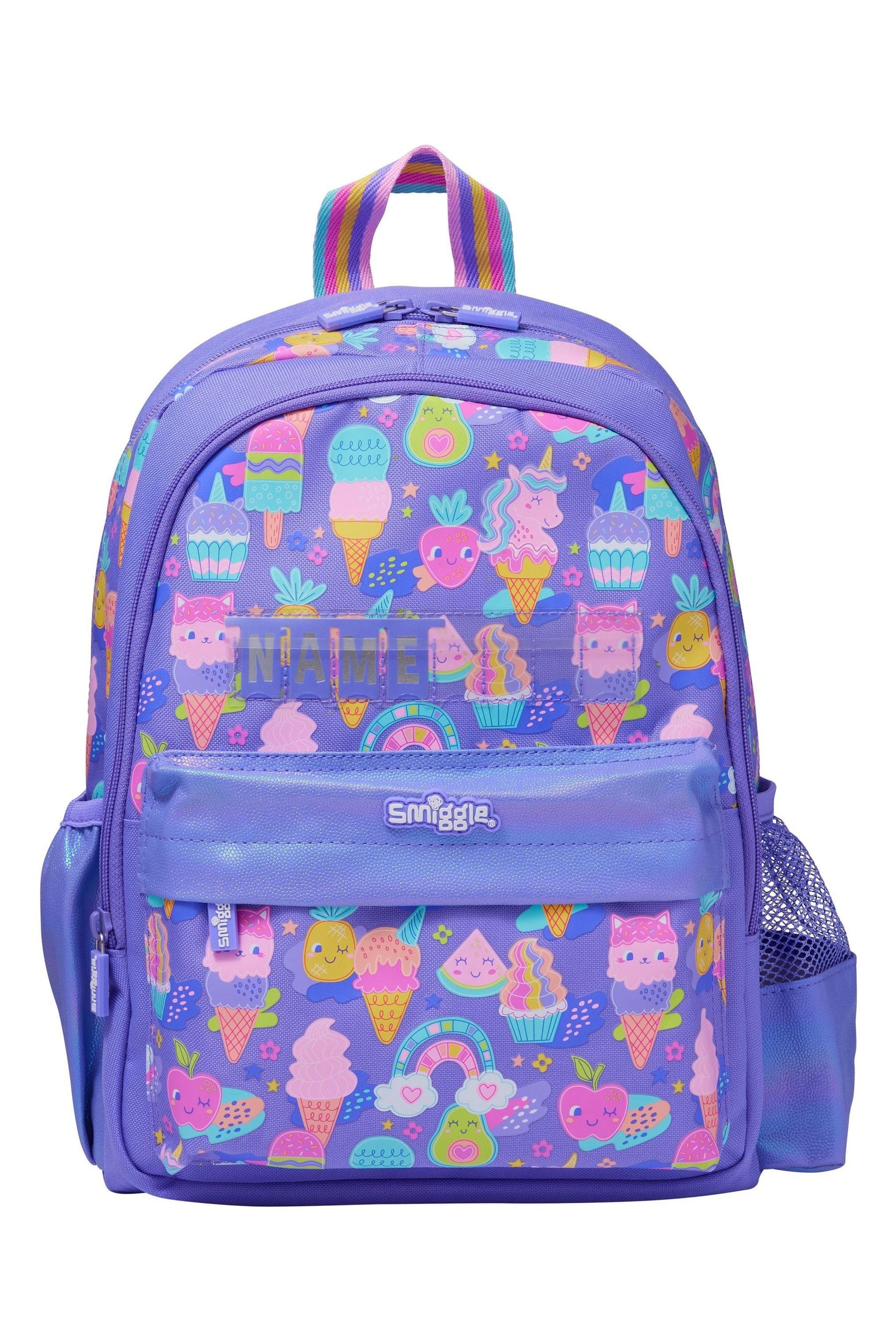 Smiggle Purple Happy Tales Junior Id Backpack