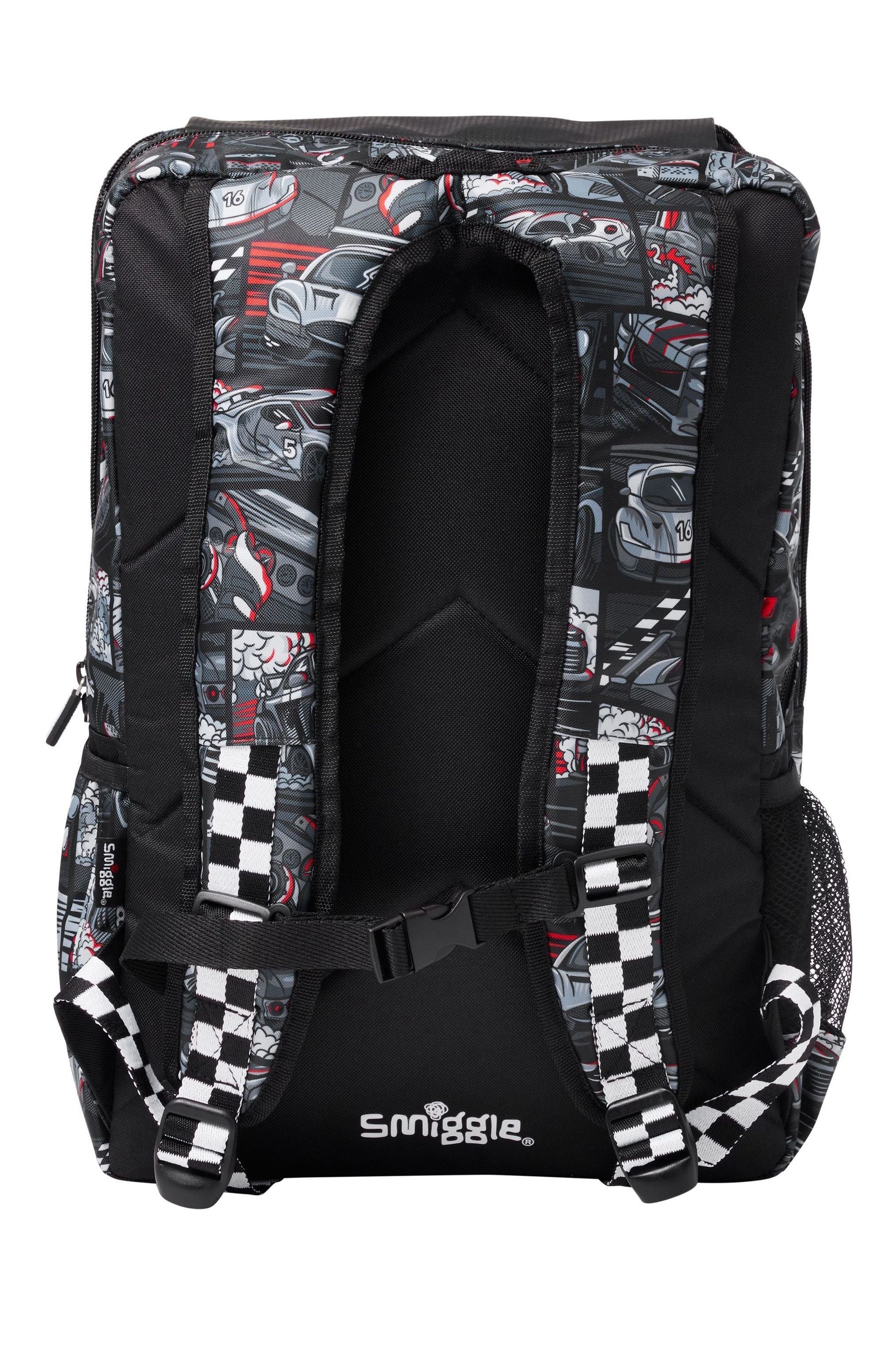 Smiggle Dark Black Limitless Attach Foldover Bag