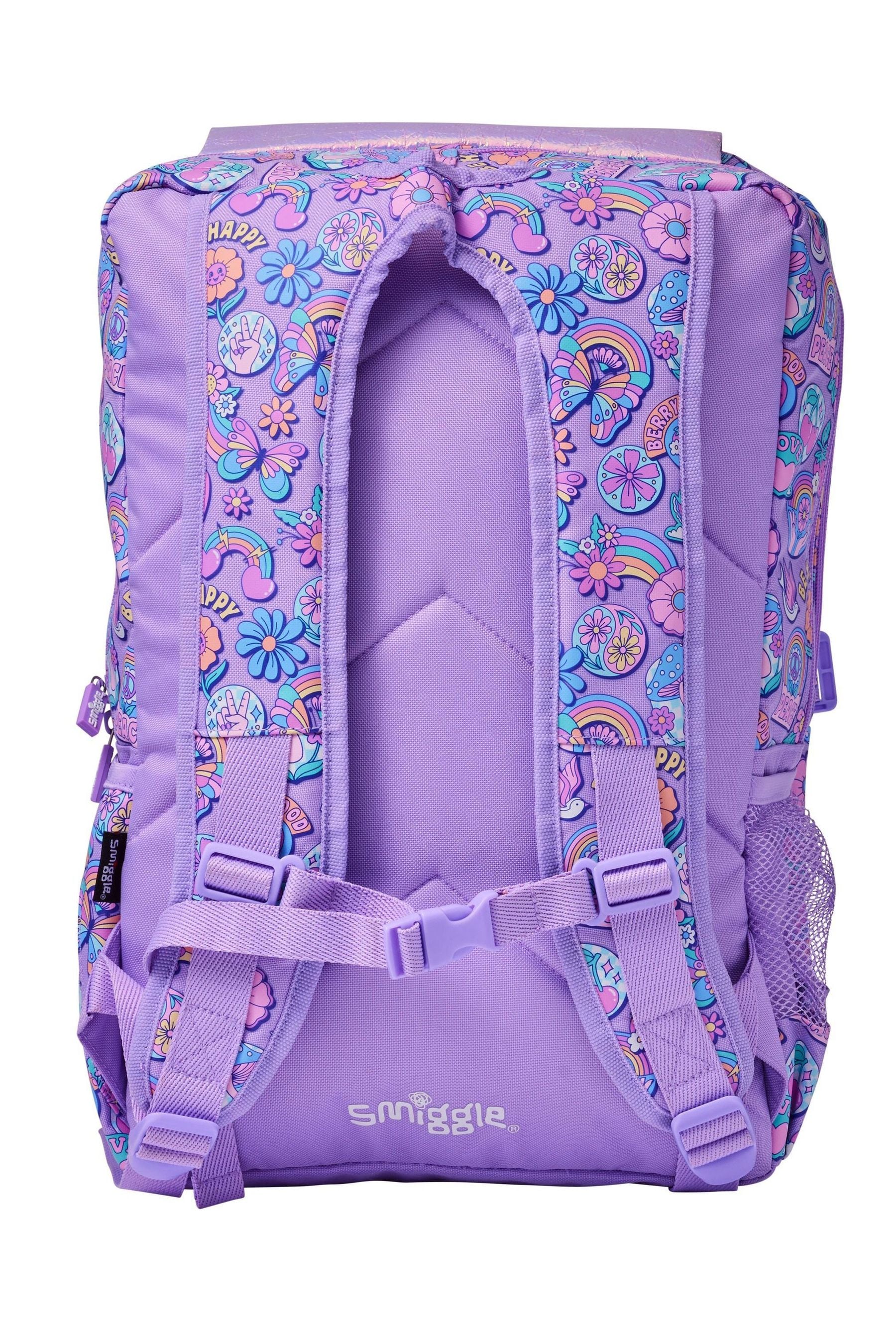 Smiggle Purple Limitless Attach Foldover Bag