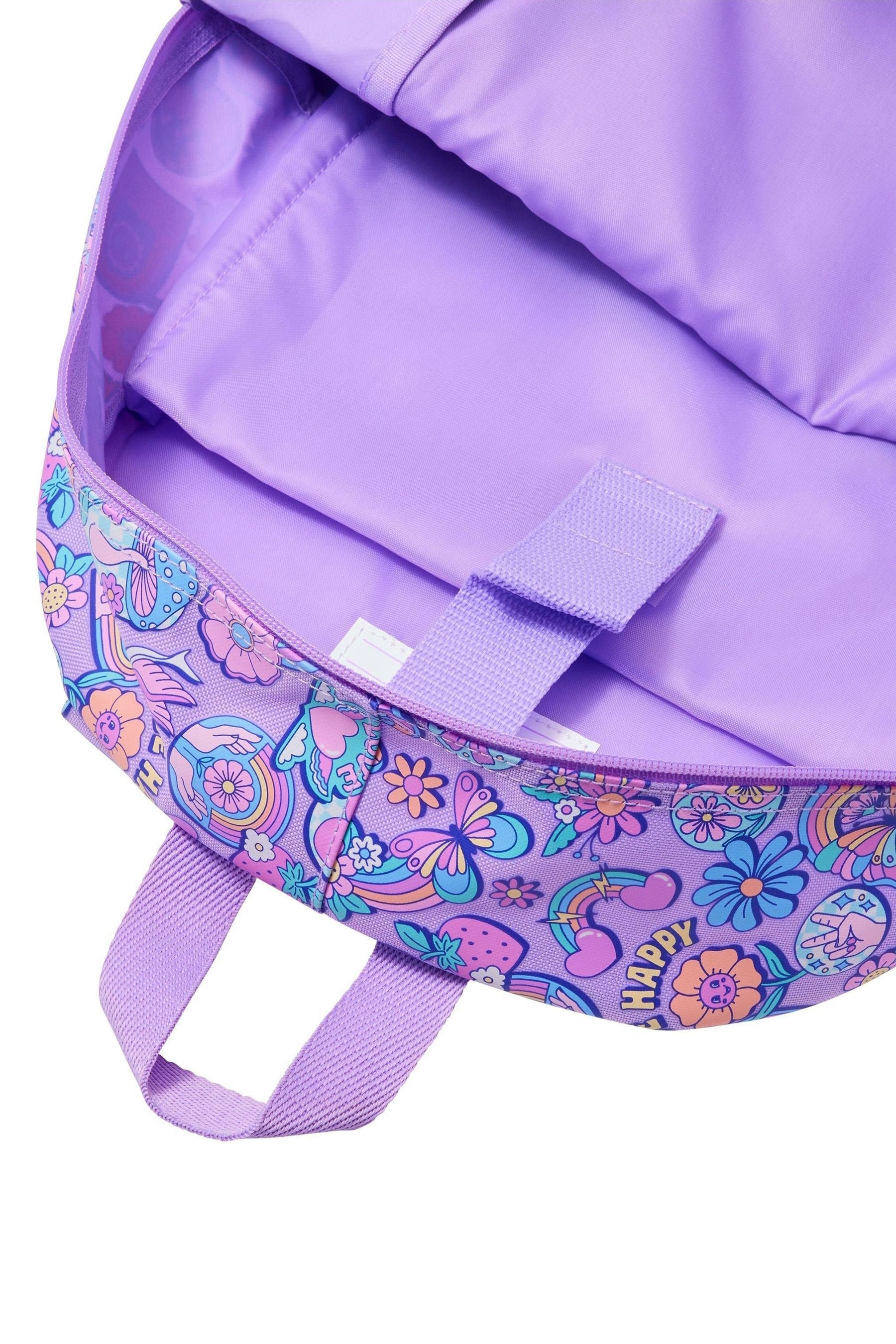 Smiggle Purple Limitless Classic Attach Backpack