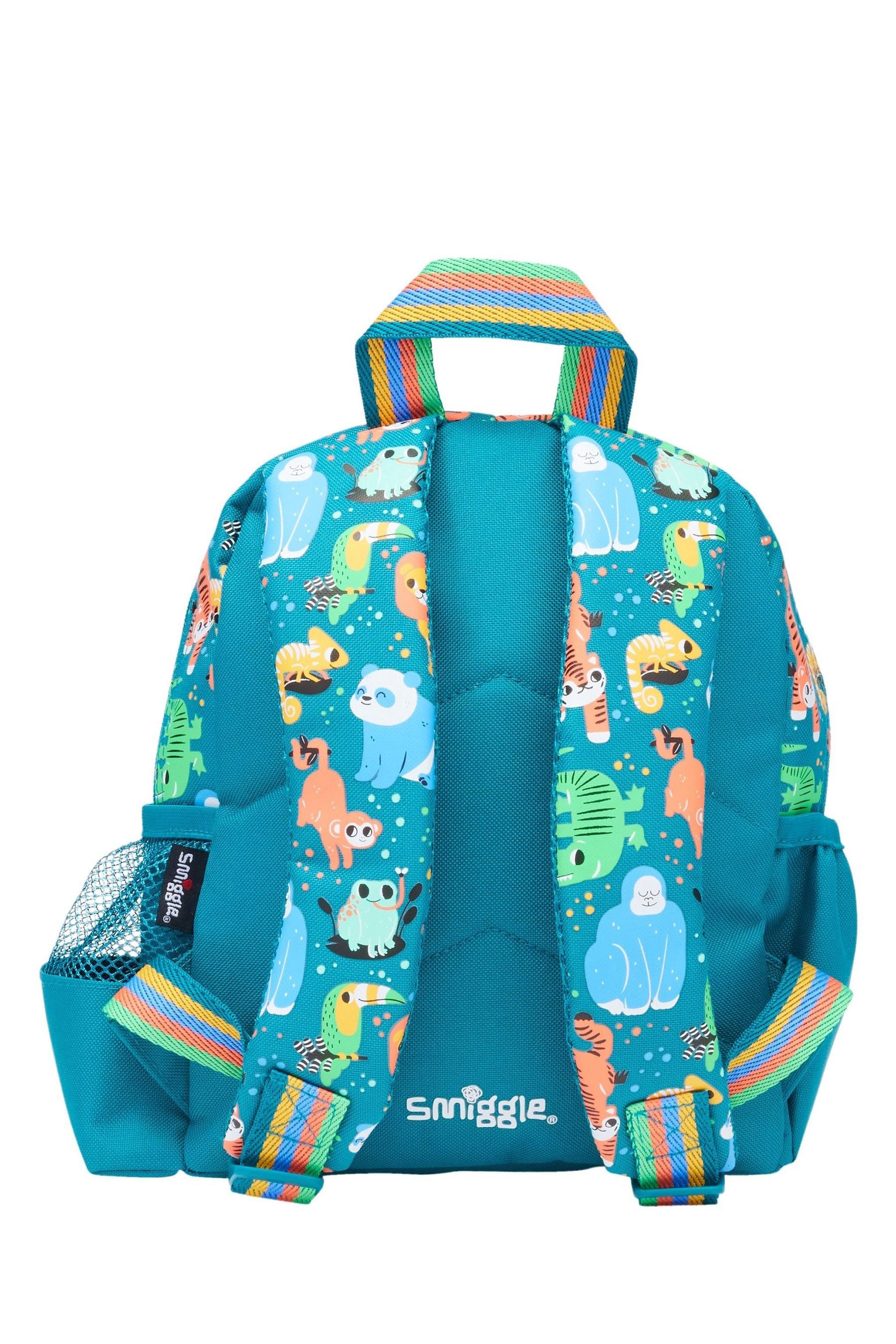 Smiggle Green Big Dreams Teeny Tiny Backpack With Detachable Plush Toy