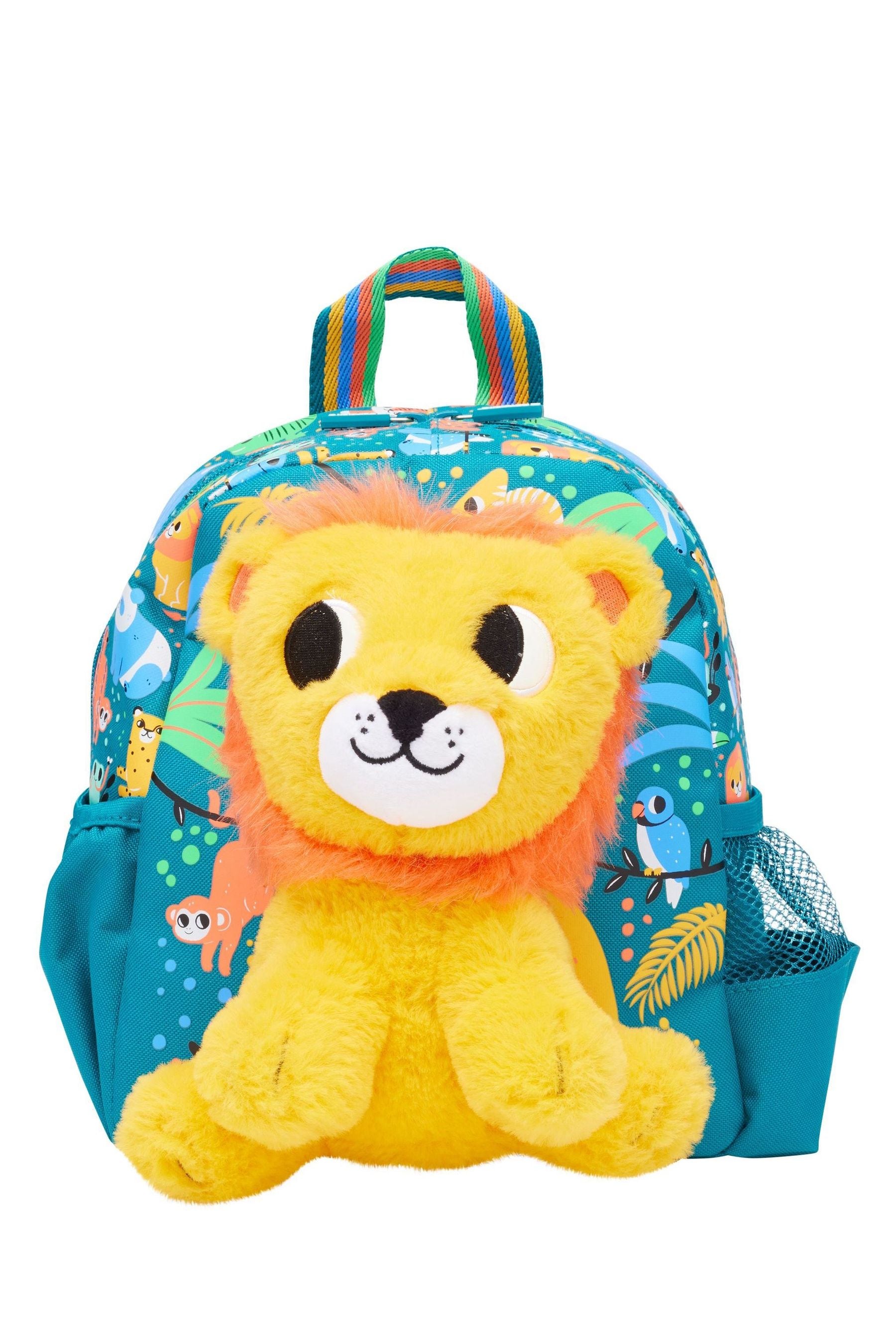 Smiggle Green Big Dreams Teeny Tiny Backpack With Detachable Plush Toy