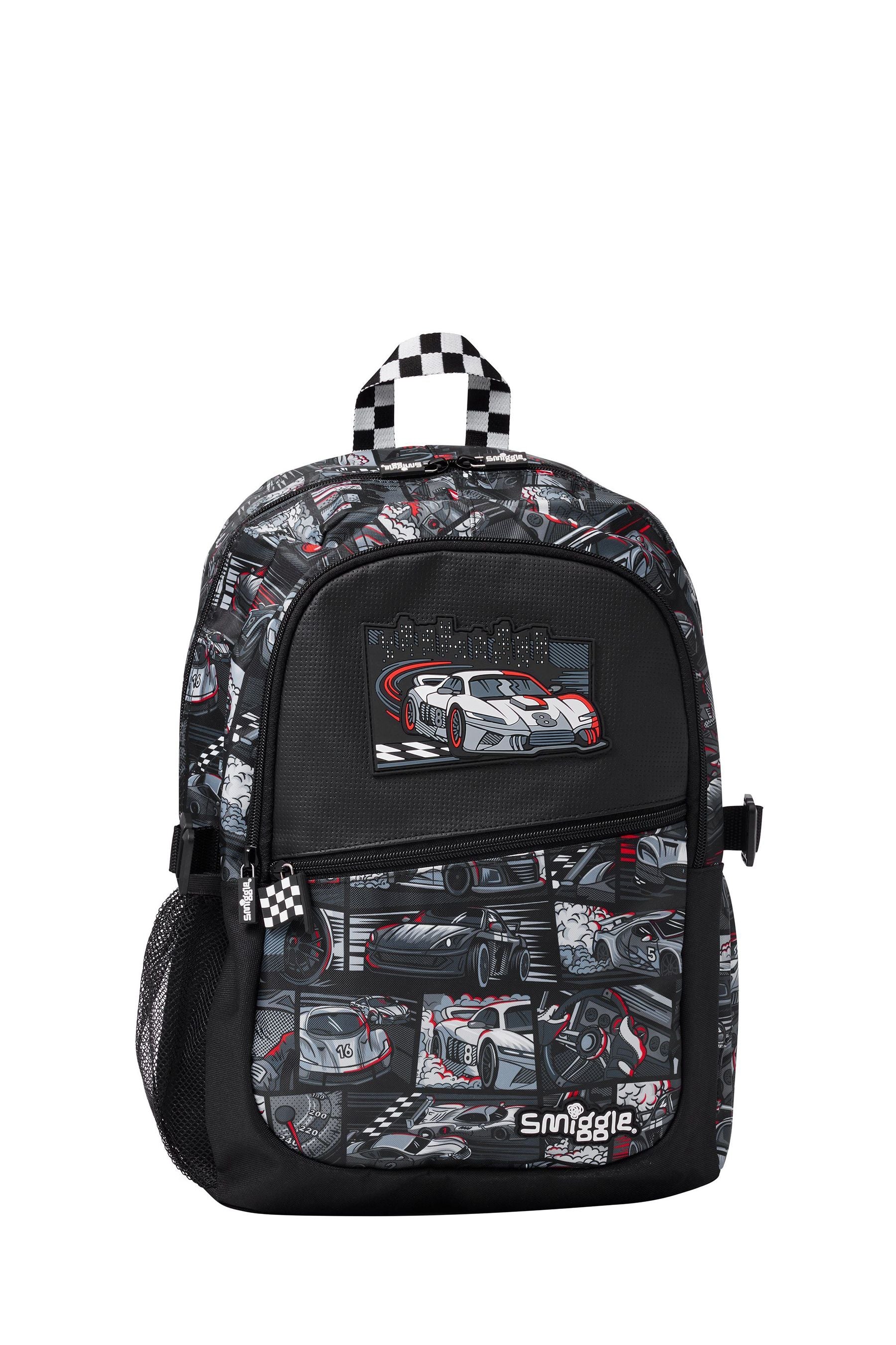 Smiggle Dark Black Limitless Classic Attach Backpack