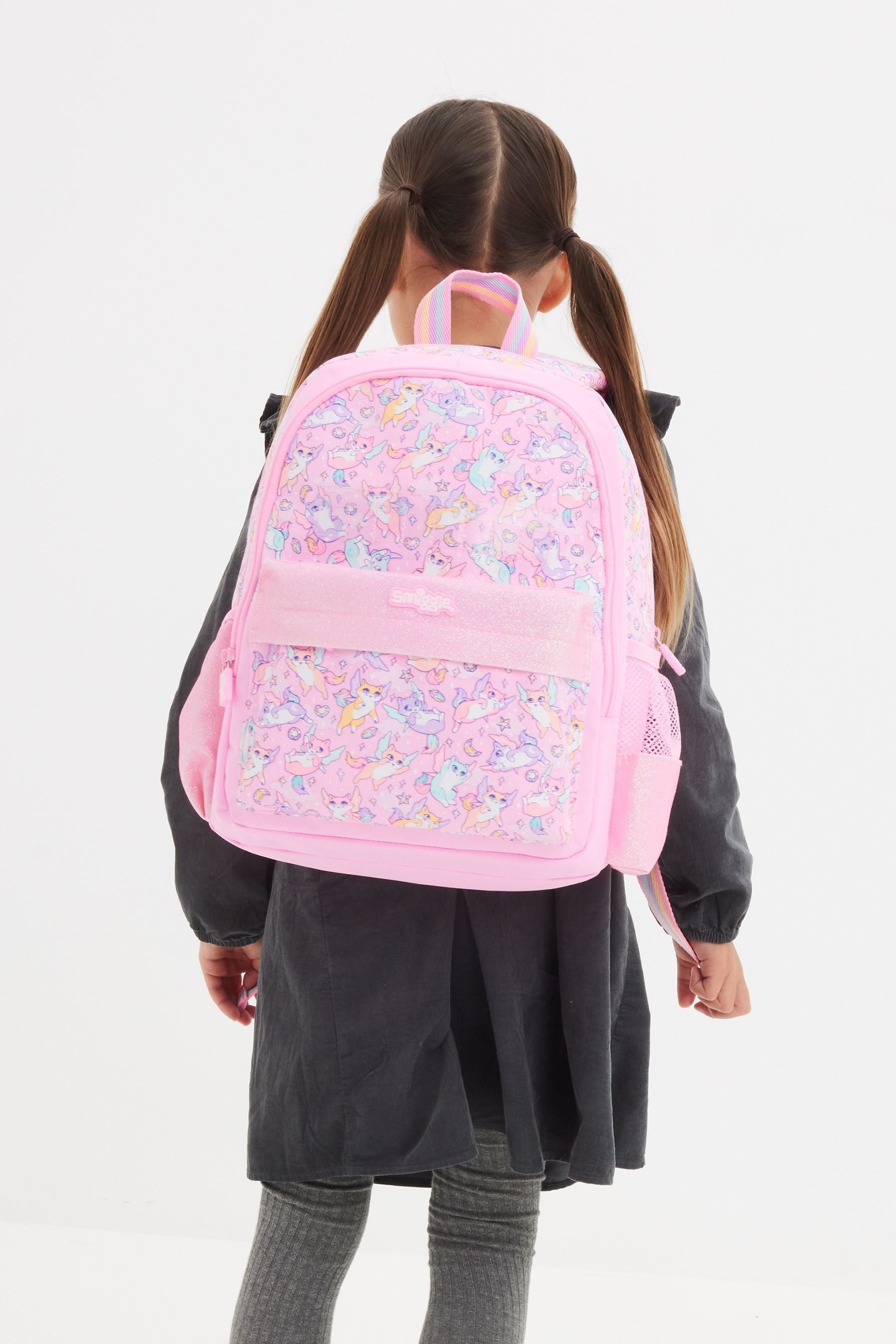 Smiggle Pink Happy Tales Junior Id Backpack