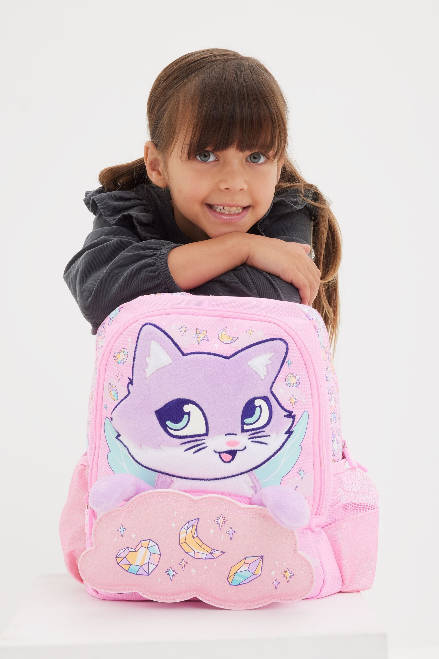 Smiggle Pink Junior Happy Tales Character Backpack