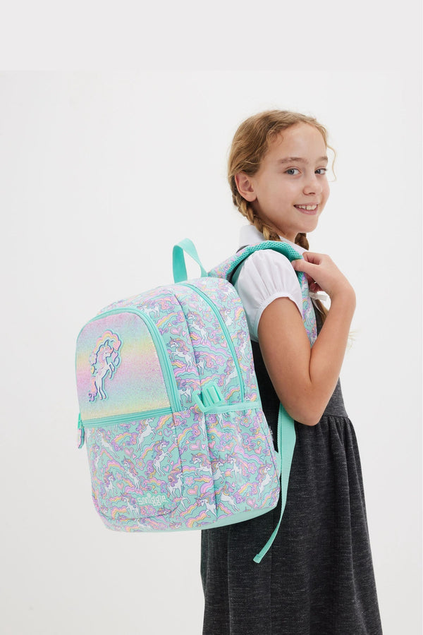 Smiggle Green Limitless Classic Attach Backpack