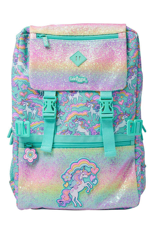 Smiggle Green Limitless Attach Foldover Bag