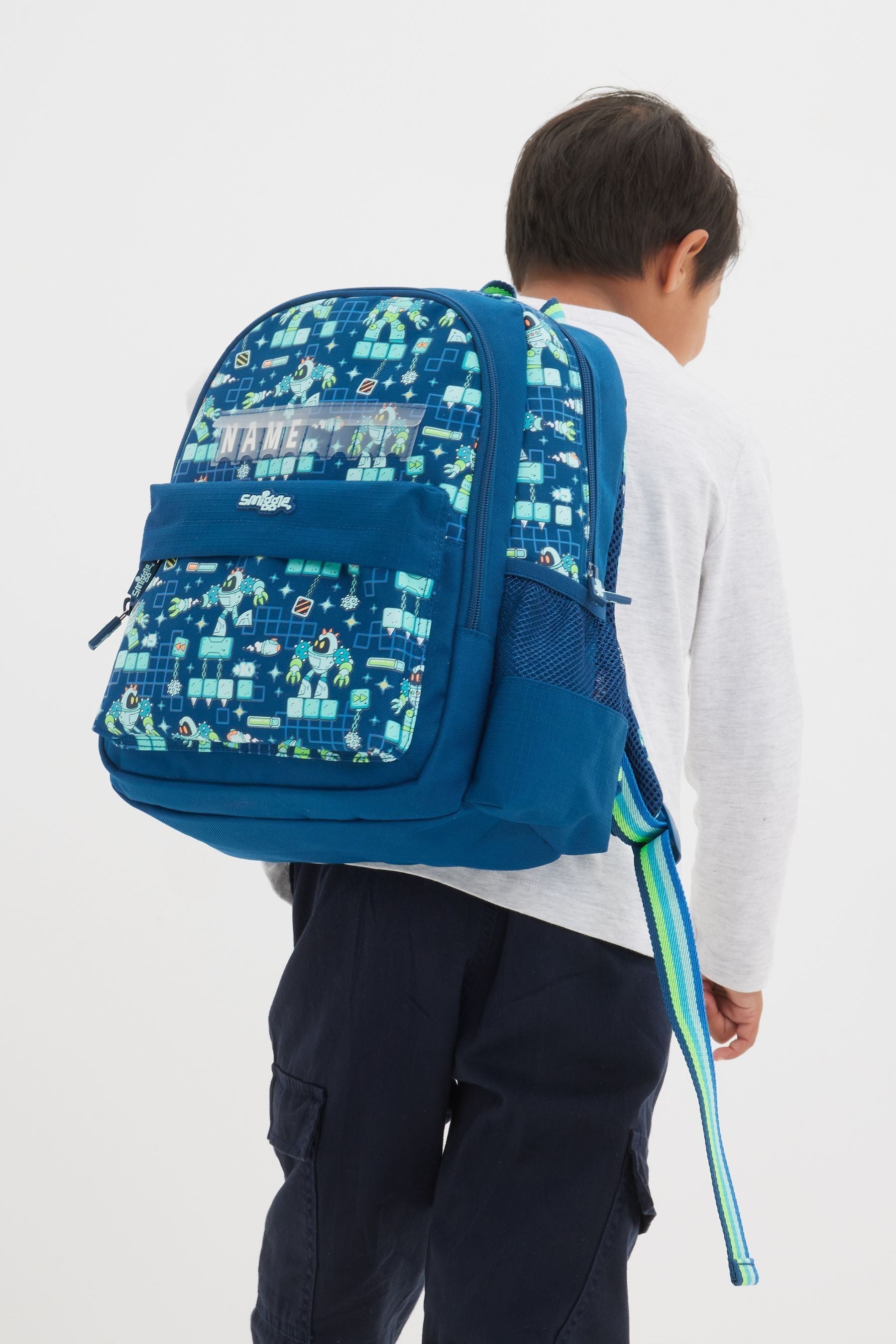 Smiggle Blue Happy Tales Junior Id Backpack