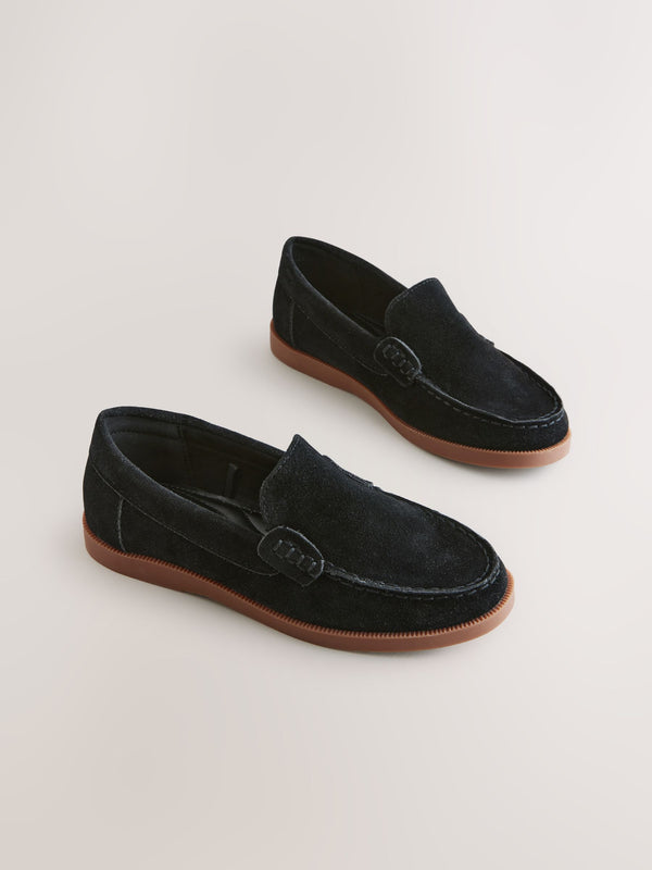 Black Standard Fit (F) Loafers