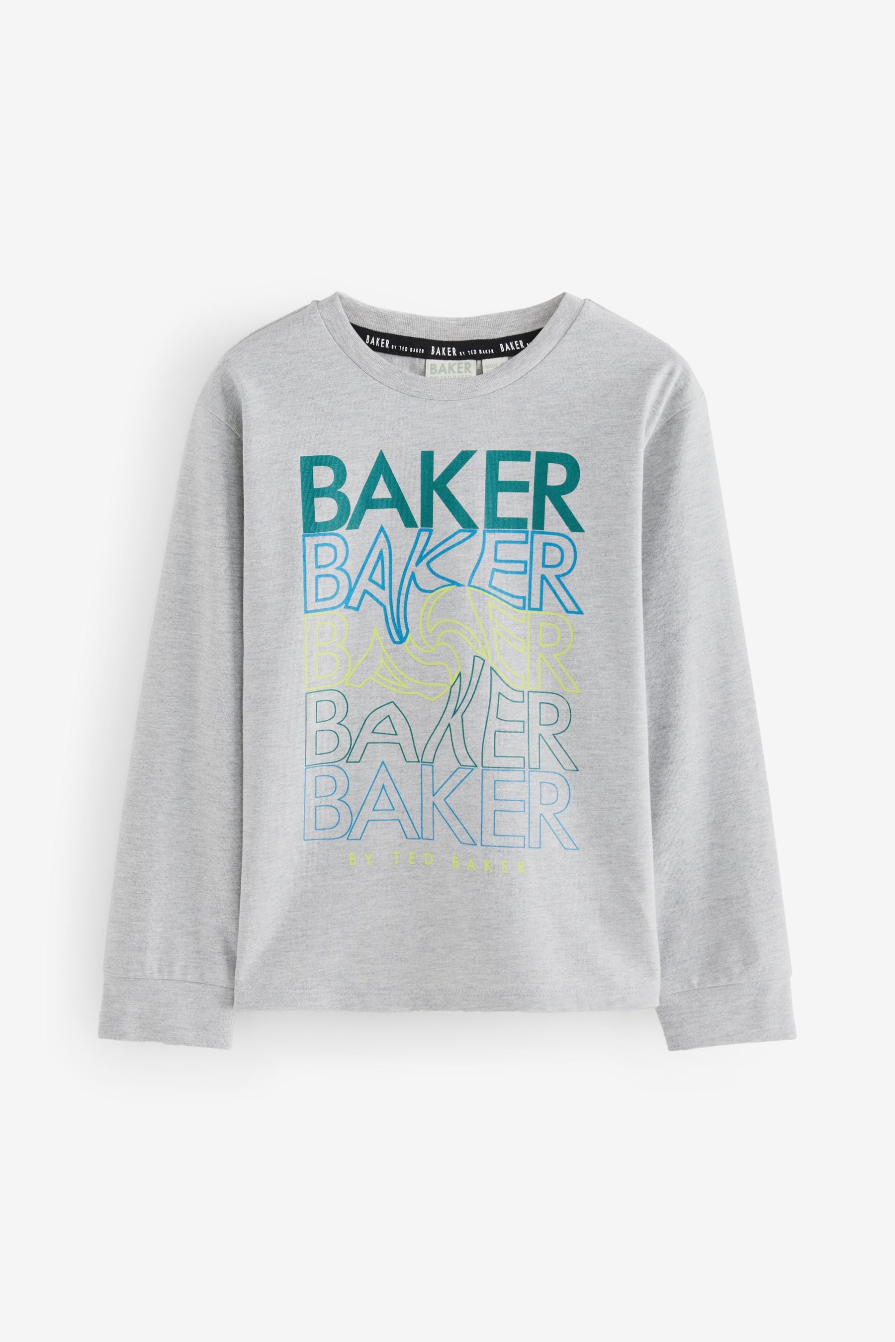 Baker by Ted Baker Multicolour Graphic Long Sleeve T-Shirts 3 Pack