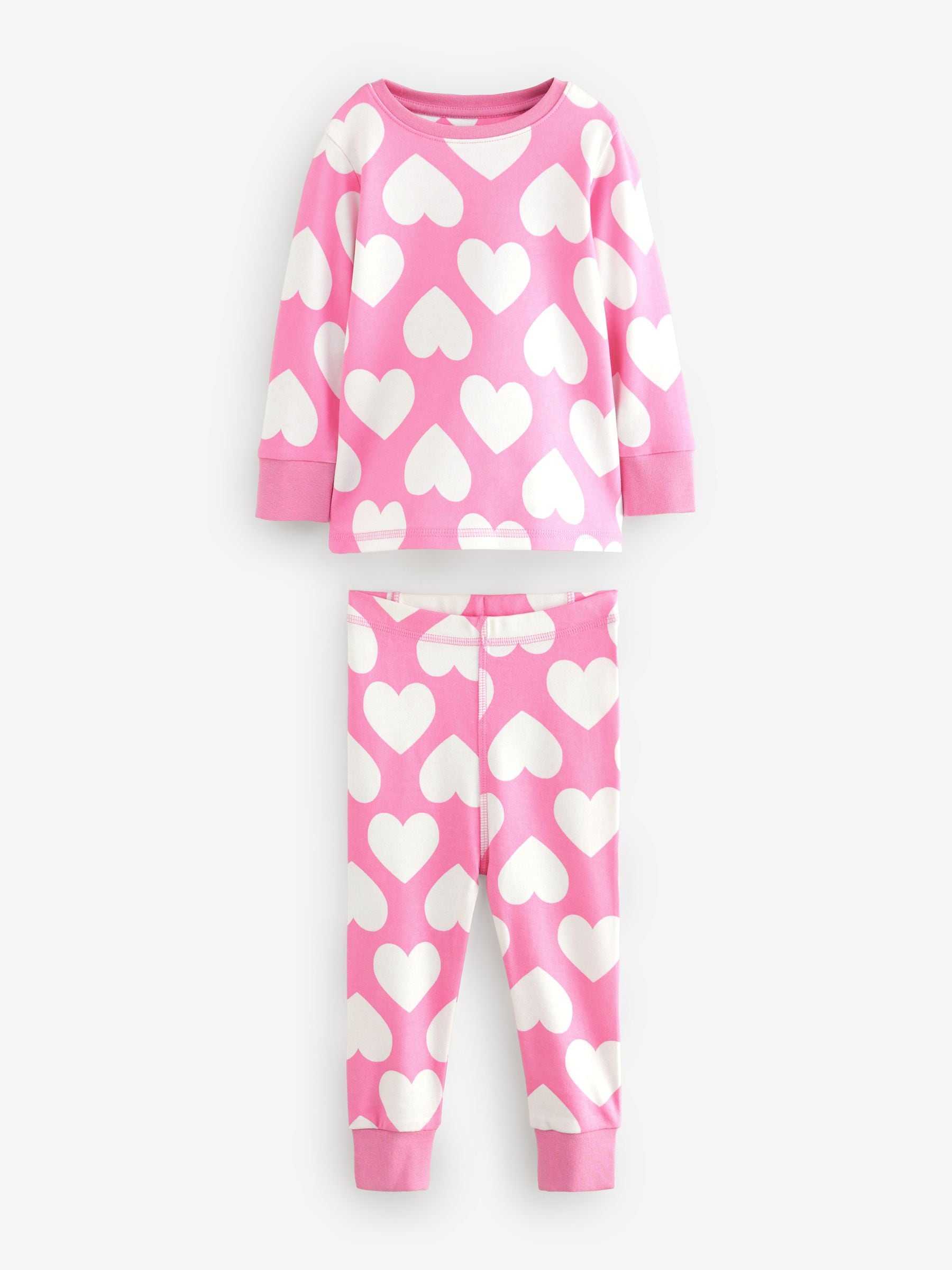 Pink Stampy Snuggle Pyjamas 3 Pack (9mths-12yrs)