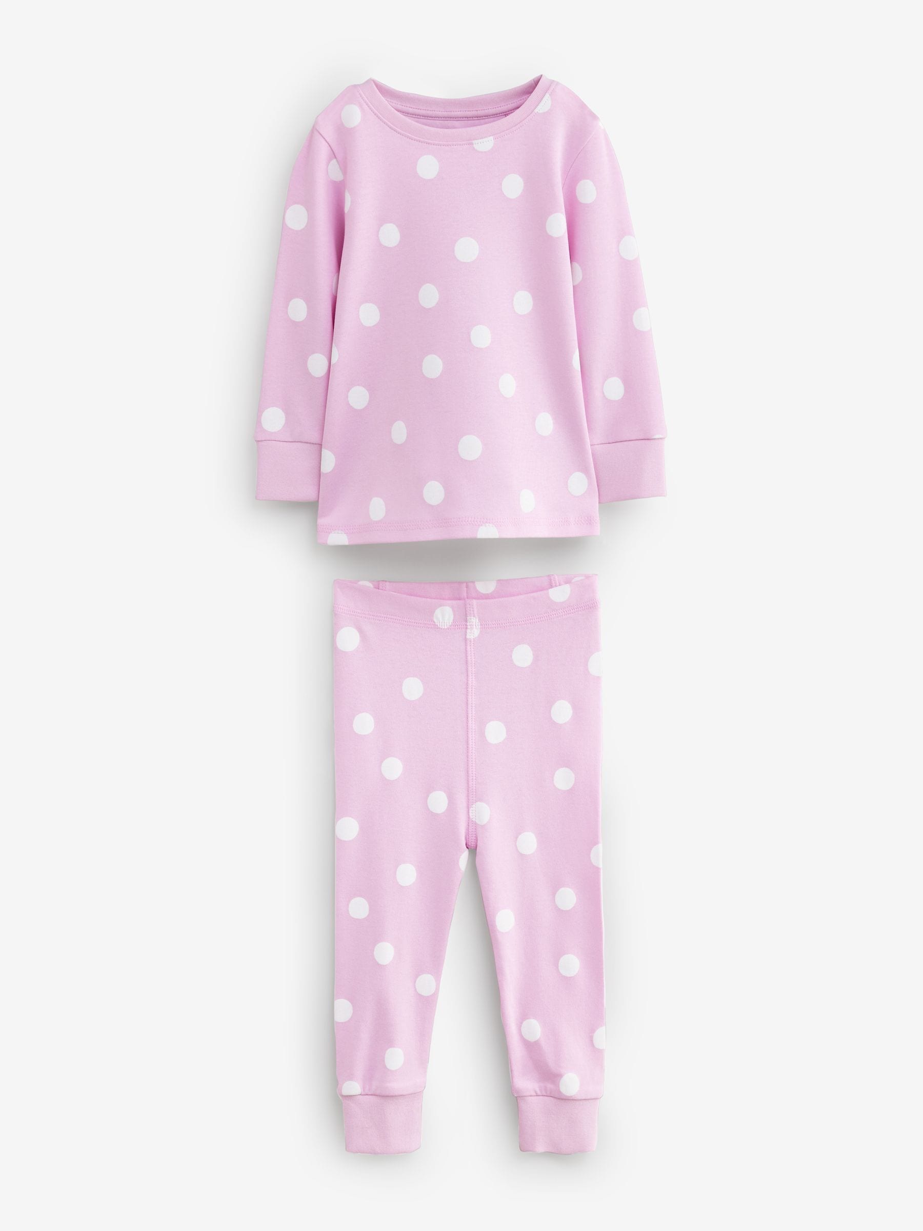 Pink Stampy Snuggle Pyjamas 3 Pack (9mths-12yrs)