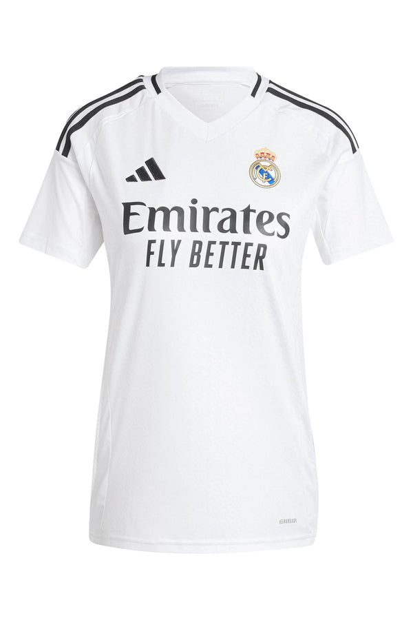 adidas White Real Madrid Home Shirt 2024-25 with Mbapp?© 9 Printing