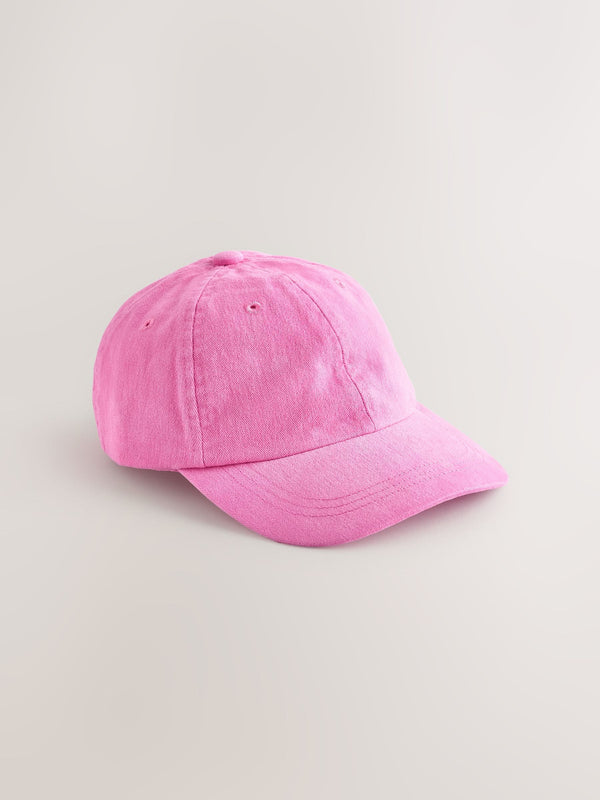 Bright Pink Baseball 100% Cotton Cap (1-16yrs)