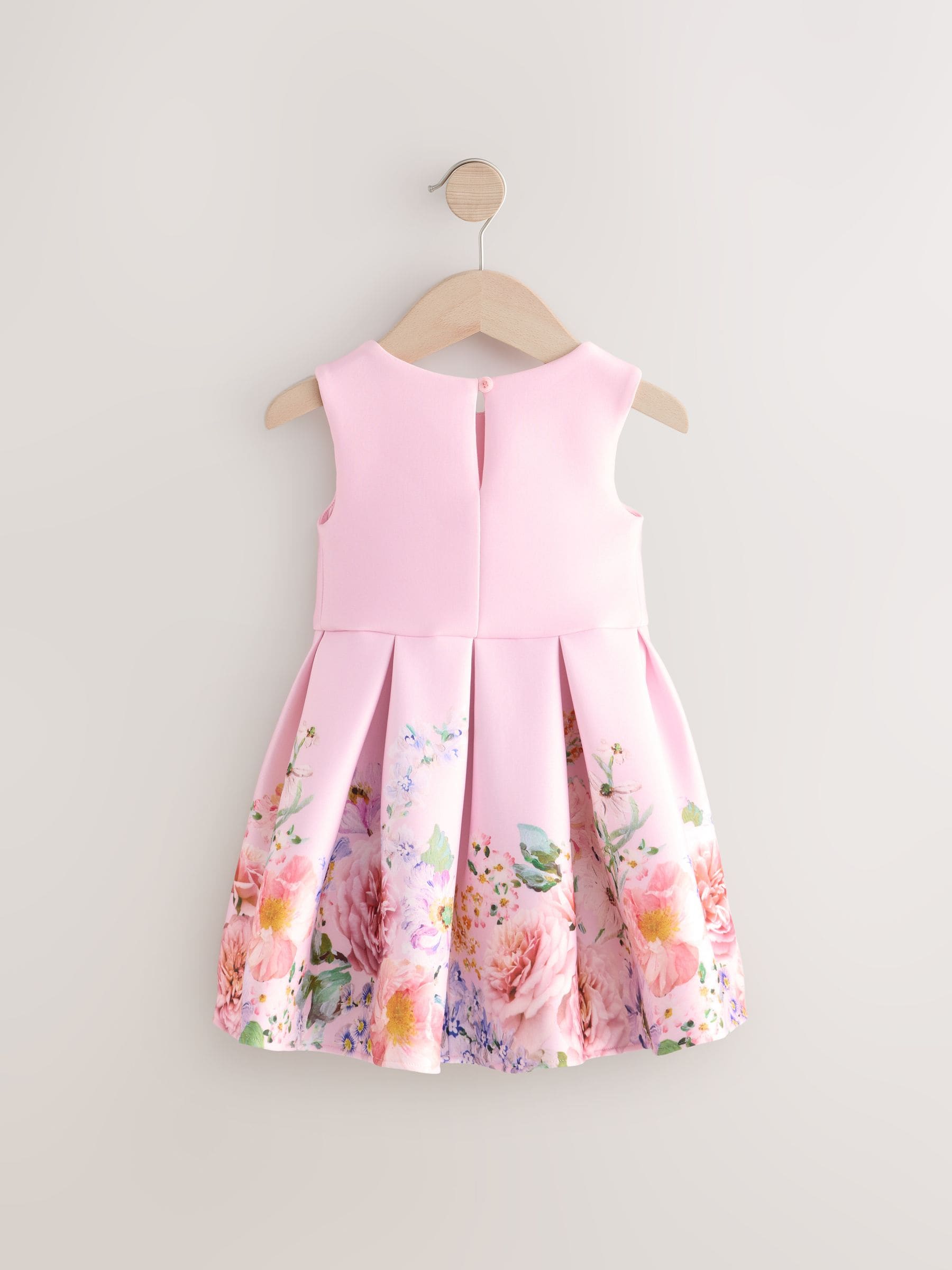 Pink Sleeveless Floral Party Dress (3mths-7yrs)