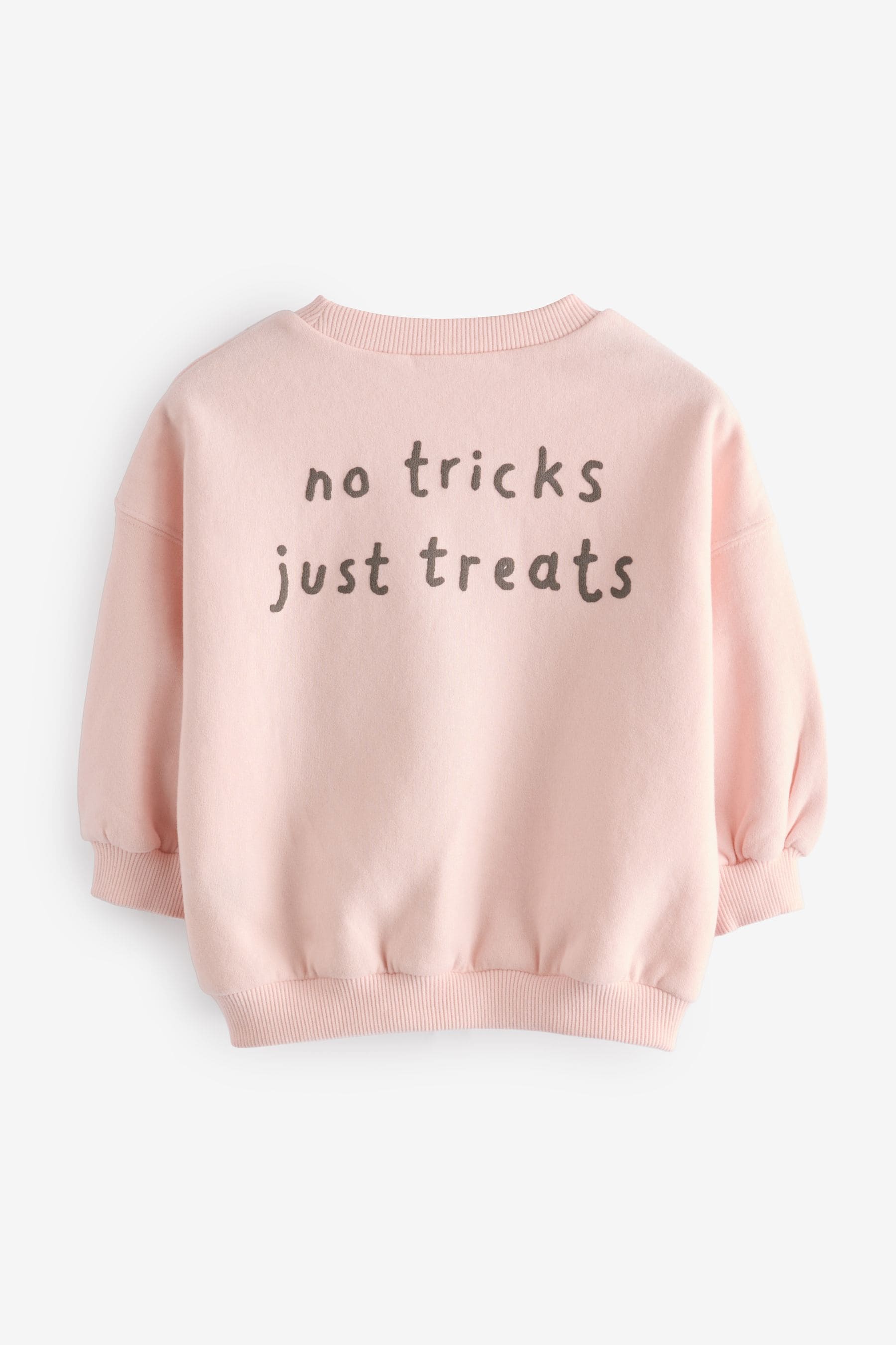 Pale Pink Halloween Crew Sweatshirt (3mths-7yrs)