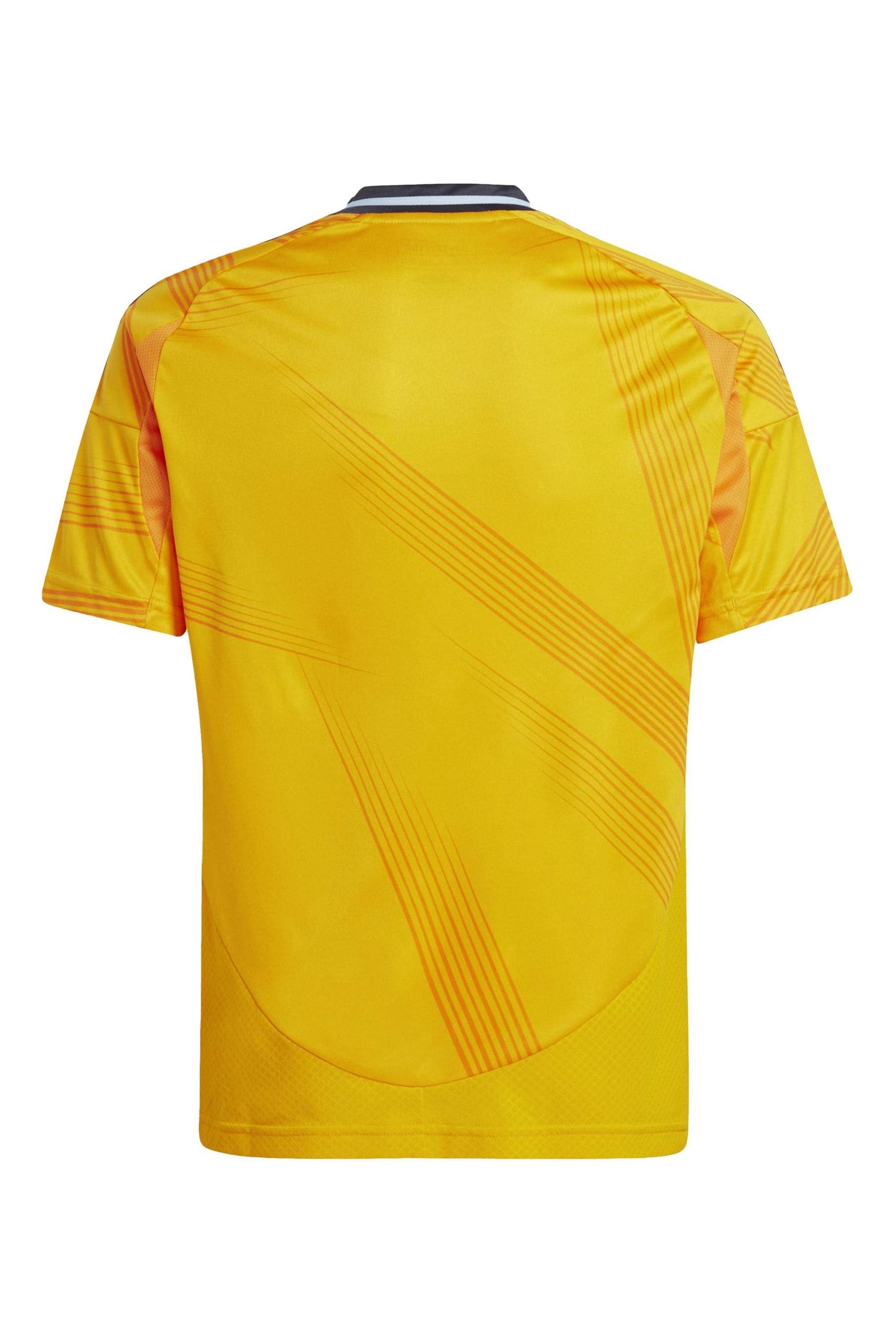 adidas Yellow Youth Real Madrid Away Kit Top and Short Set 2024-25