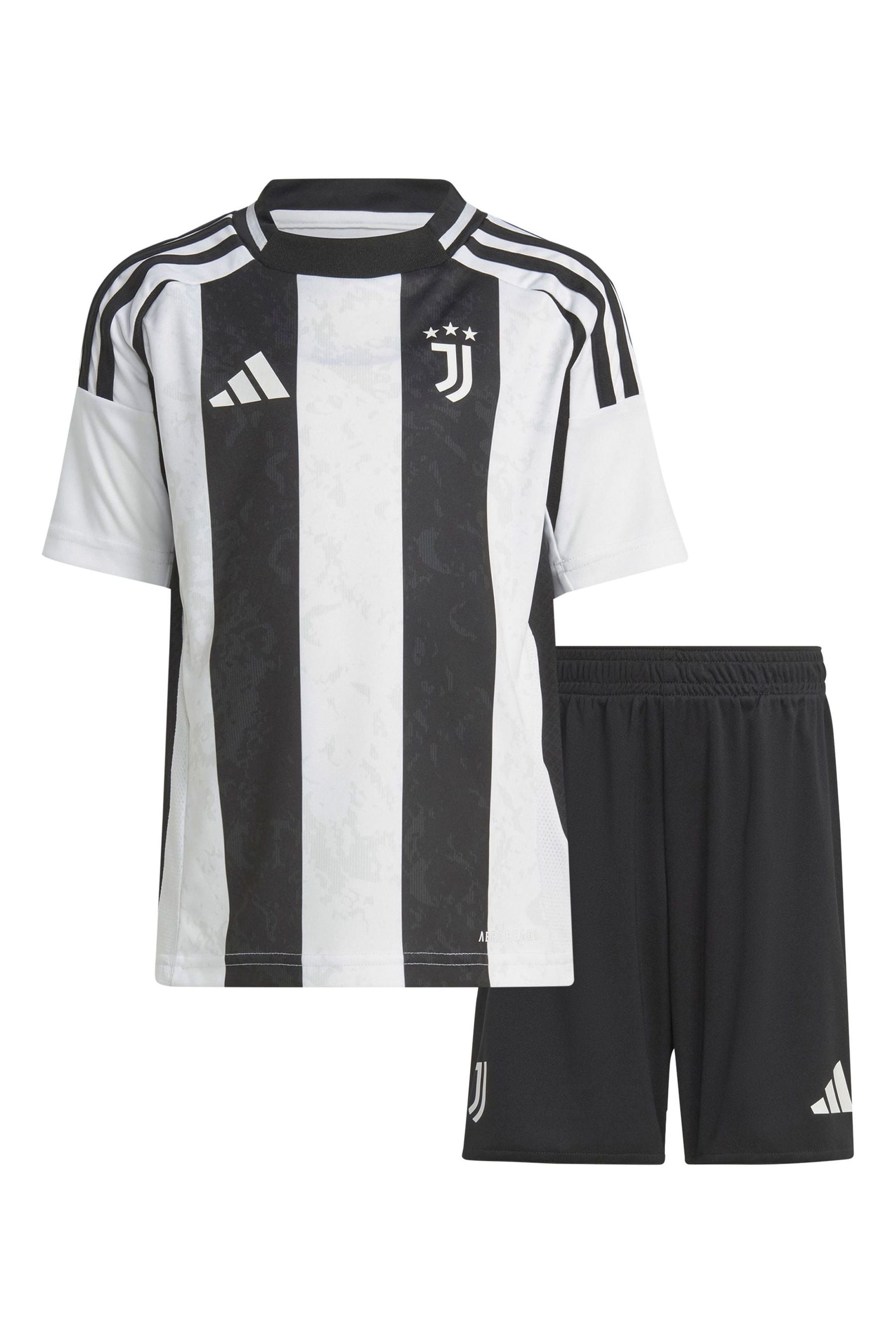 adidas Black Juventus Home Minikit 2024-25