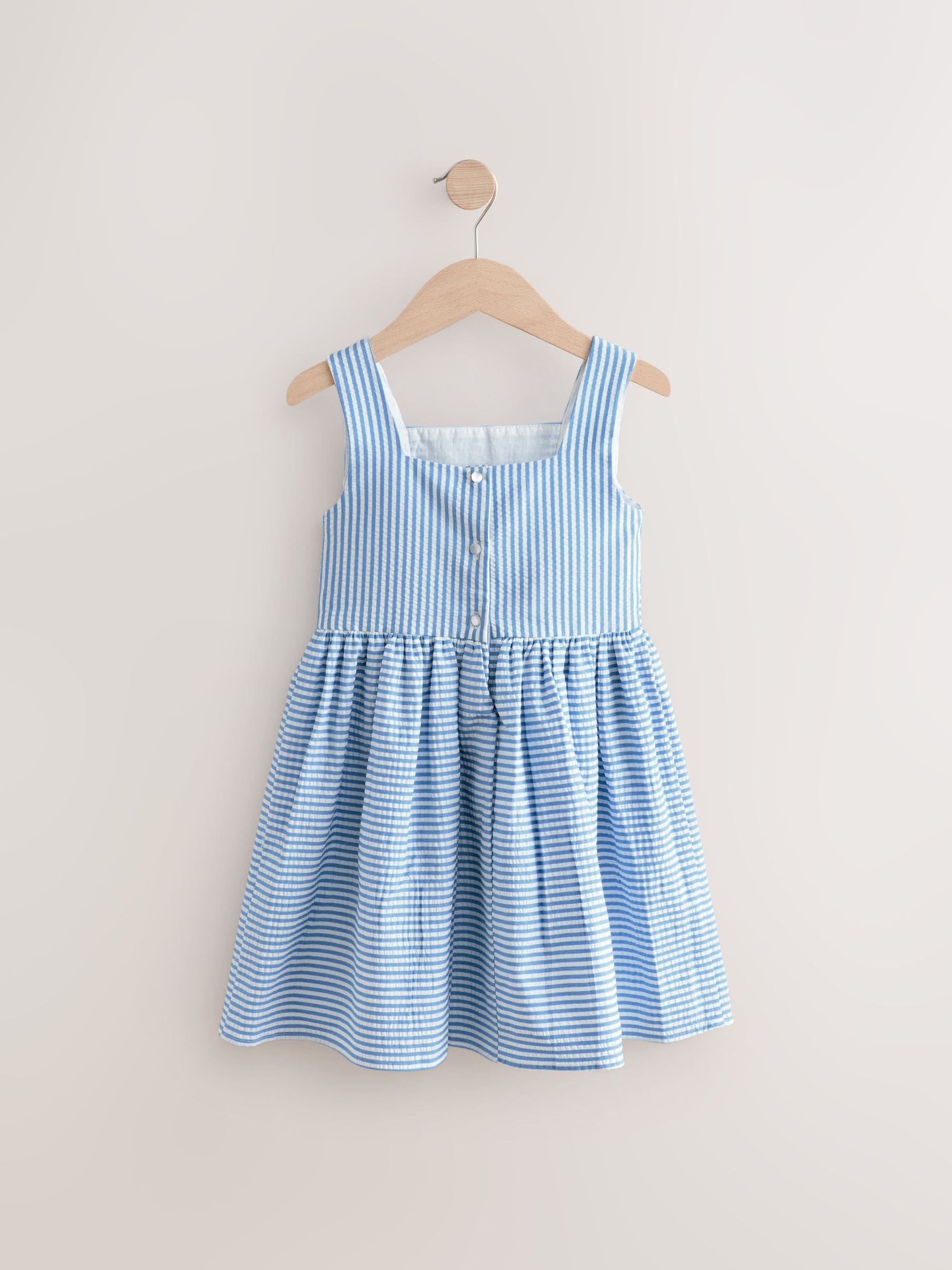 Blue Stripe Bow Detail Prom Dress (3-12yrs)