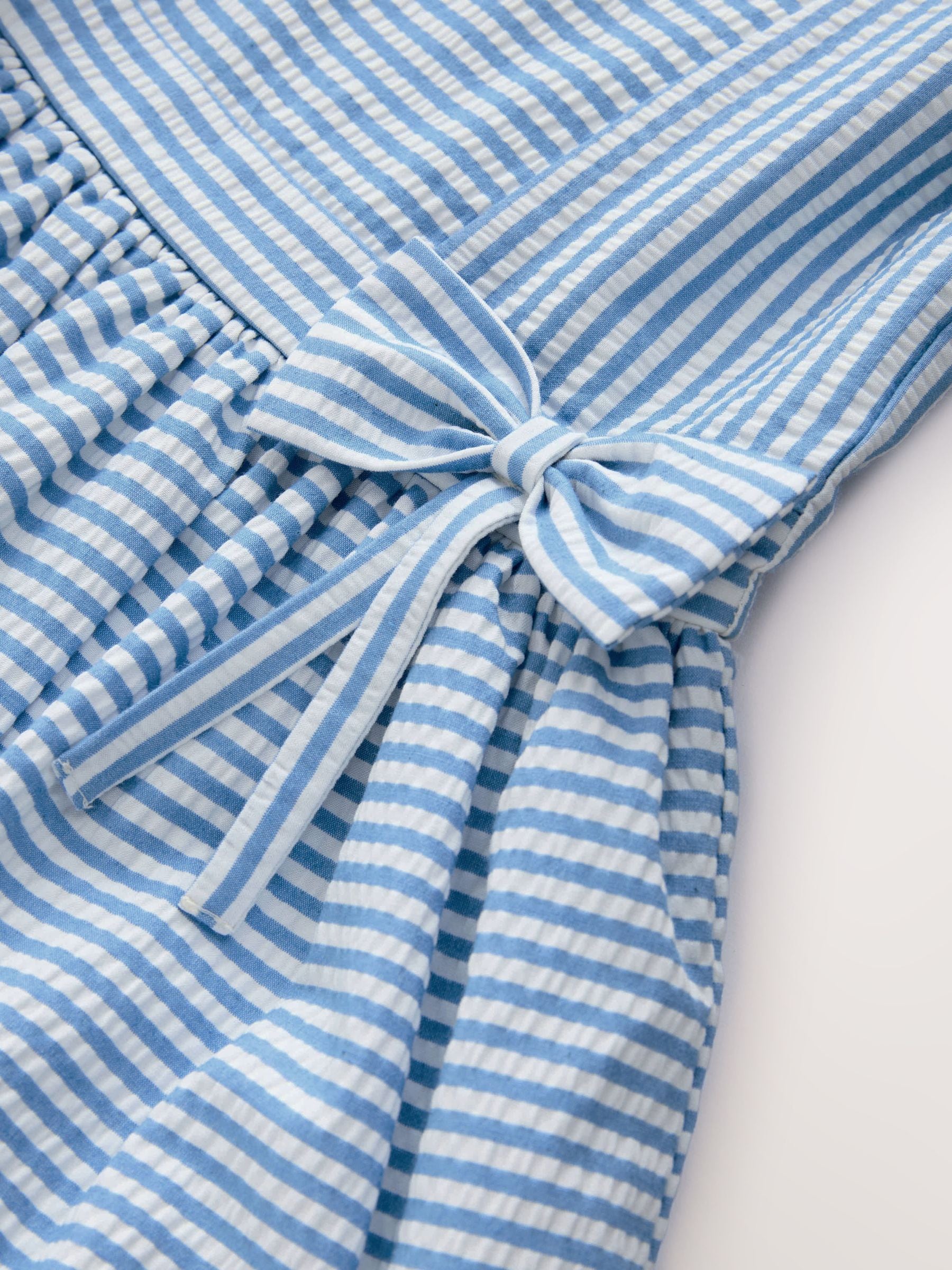 Blue Stripe Bow Detail Prom Dress (3-12yrs)